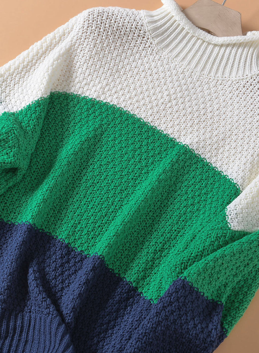 Women's Fashion Cable Knit Turtleneck Sweater Casual Thick Tops Long Sleeve Pullover