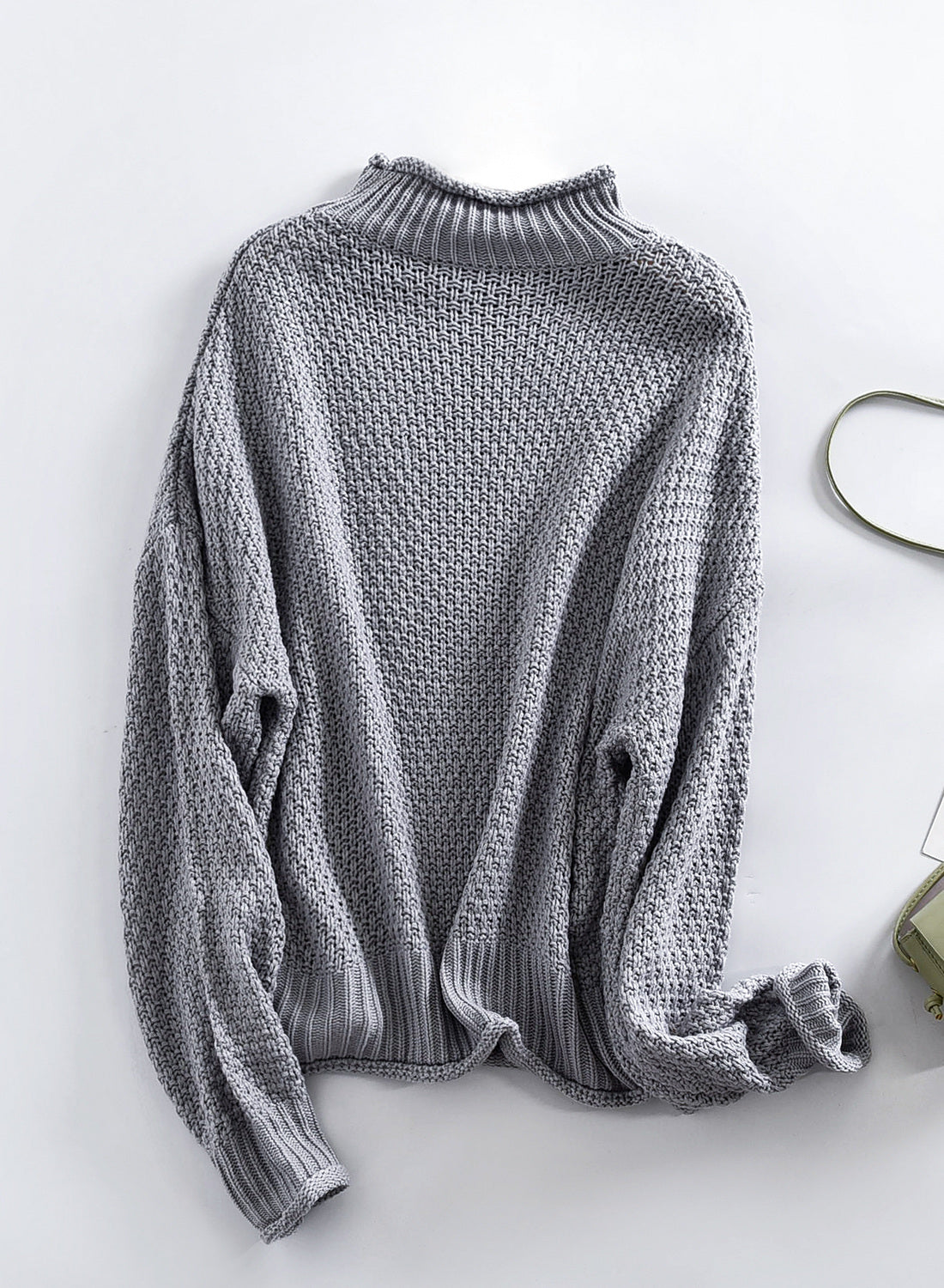 Women's Fashion Cable Knit Turtleneck Sweater Casual Thick Tops Long Sleeve Pullover