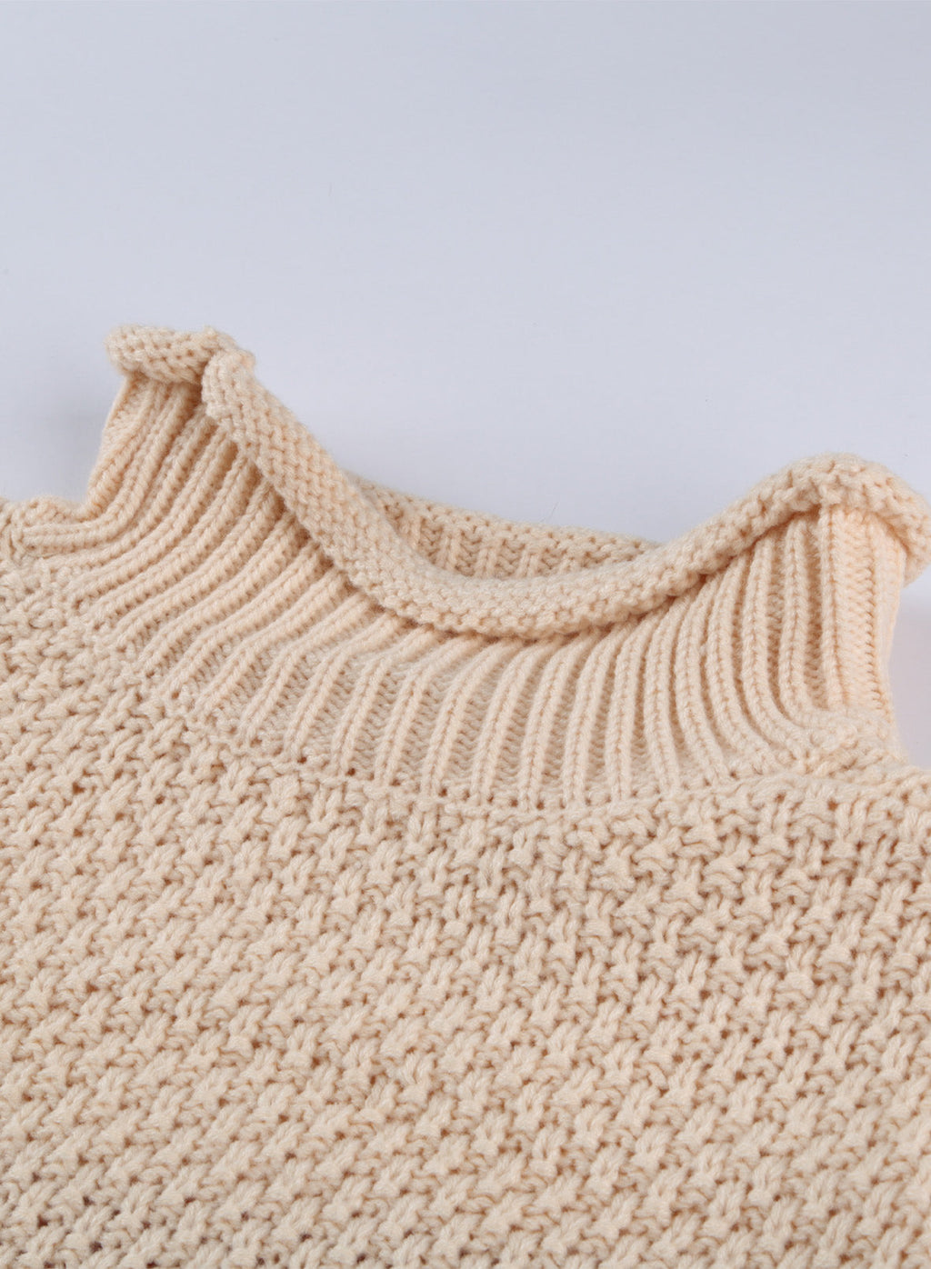 Women's Fashion Cable Knit Turtleneck Sweater Casual Thick Tops Long Sleeve Pullover