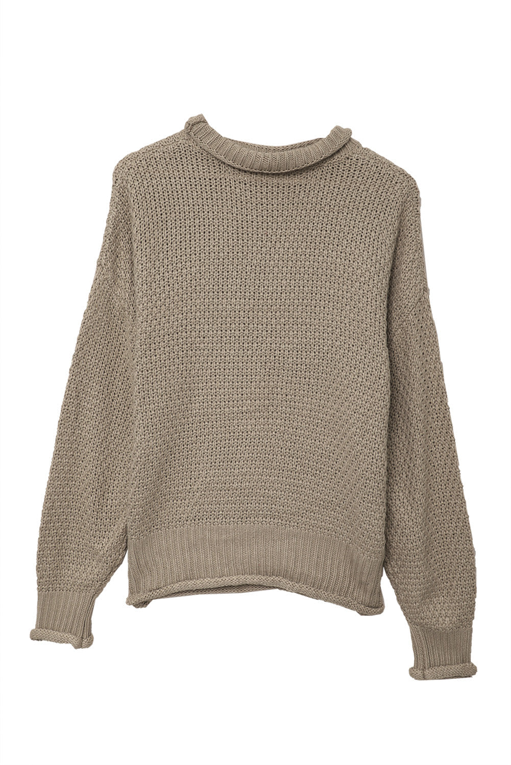 Women's Fashion Cable Knit Turtleneck Sweater Casual Thick Tops Long Sleeve Pullover