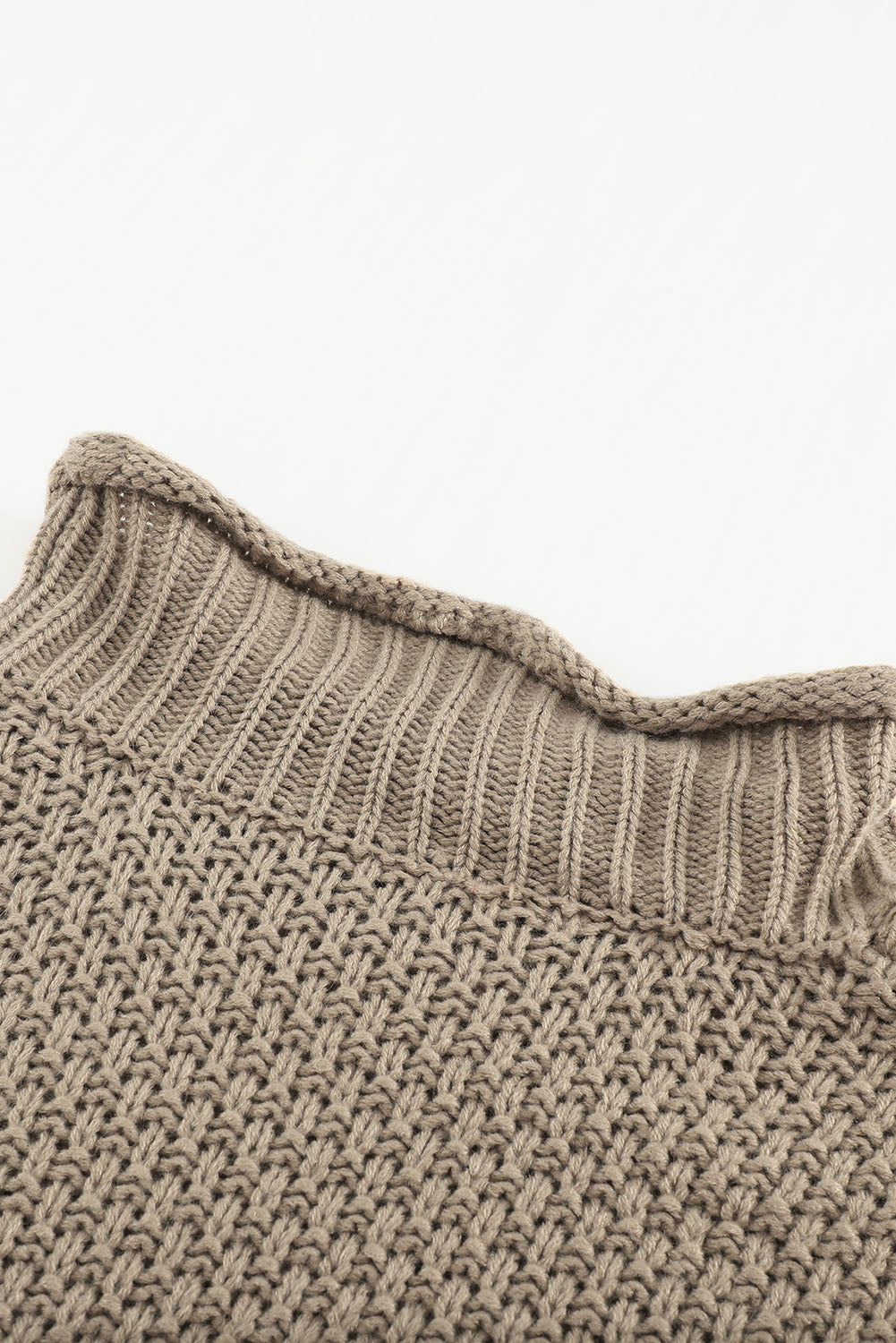 Women's Fashion Cable Knit Turtleneck Sweater Casual Thick Tops Long Sleeve Pullover