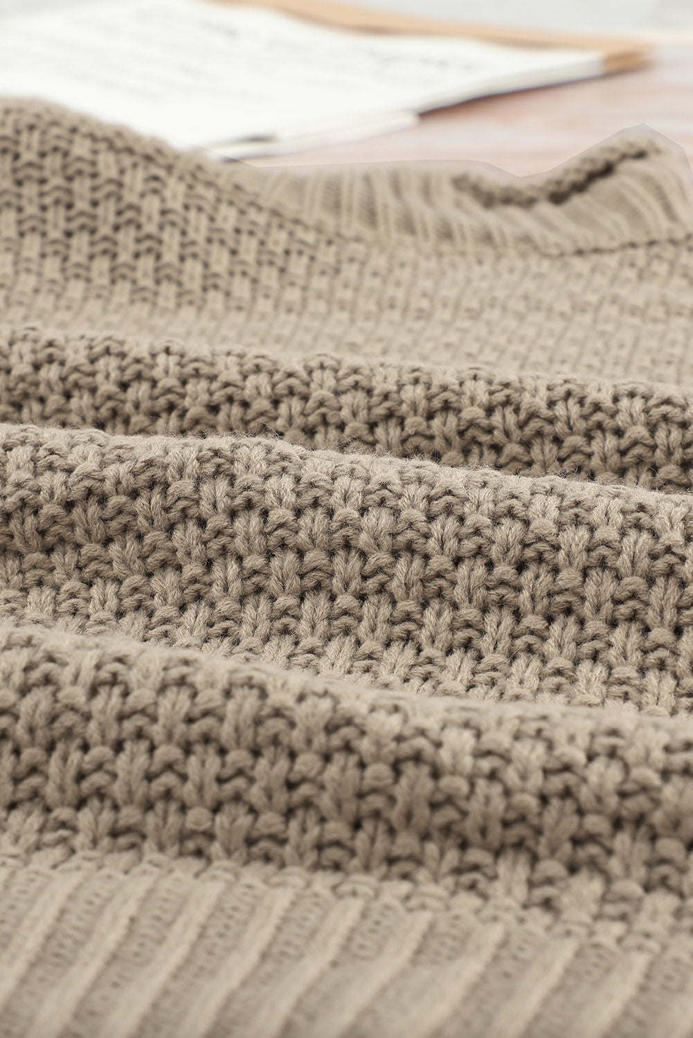 Women's Fashion Cable Knit Turtleneck Sweater Casual Thick Tops Long Sleeve Pullover