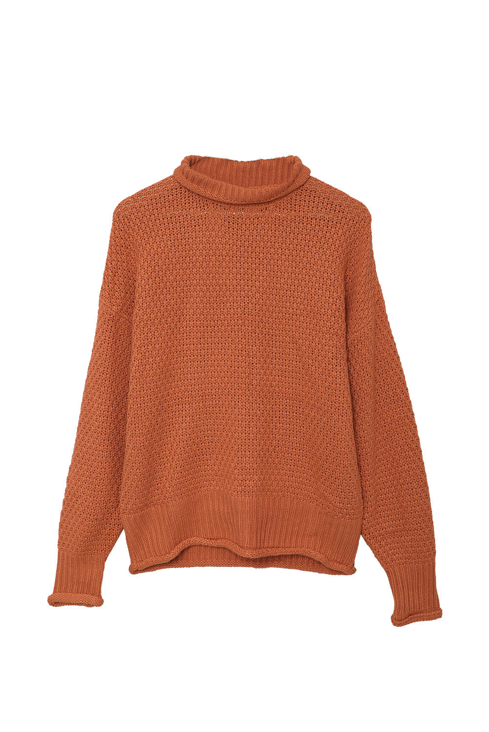 Women's Fashion Cable Knit Turtleneck Sweater Casual Thick Tops Long Sleeve Pullover