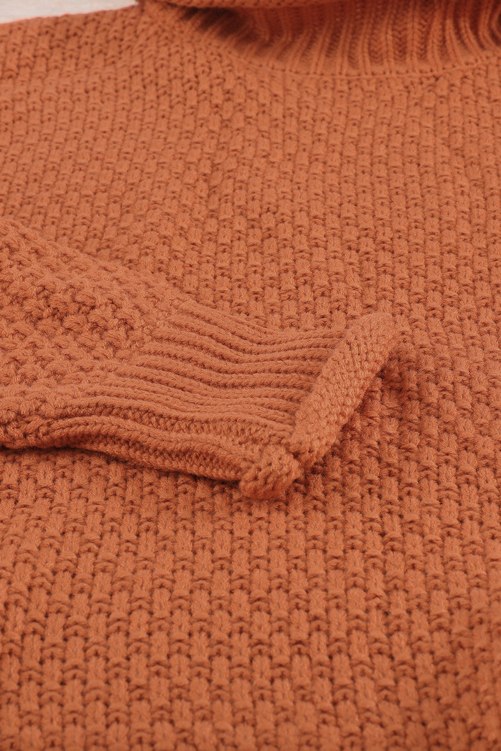 Women's Fashion Cable Knit Turtleneck Sweater Casual Thick Tops Long Sleeve Pullover