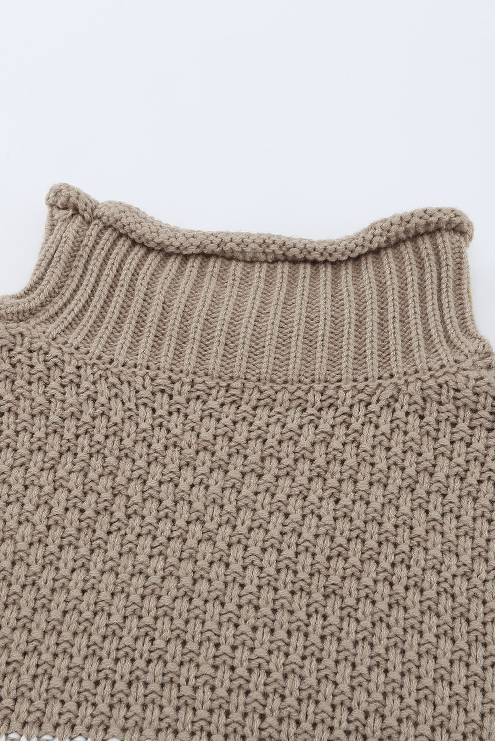 Women's Fashion Cable Knit Turtleneck Sweater Casual Thick Tops Long Sleeve Pullover