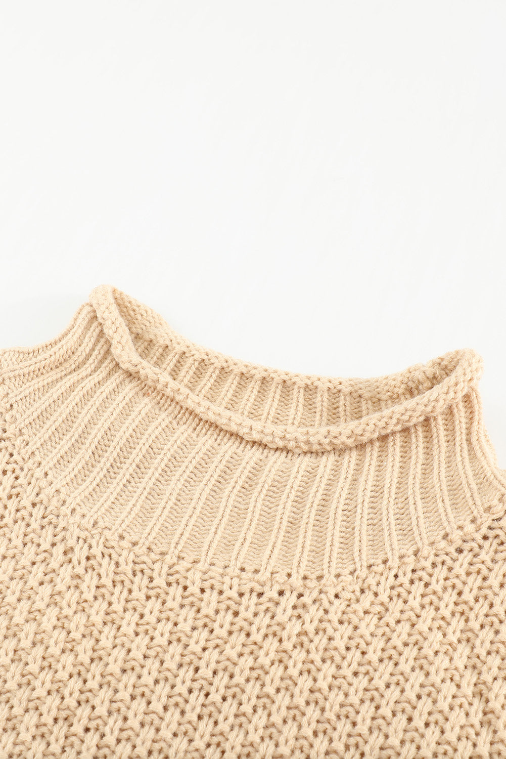 Women's Fashion Cable Knit Turtleneck Sweater Casual Thick Tops Long Sleeve Pullover