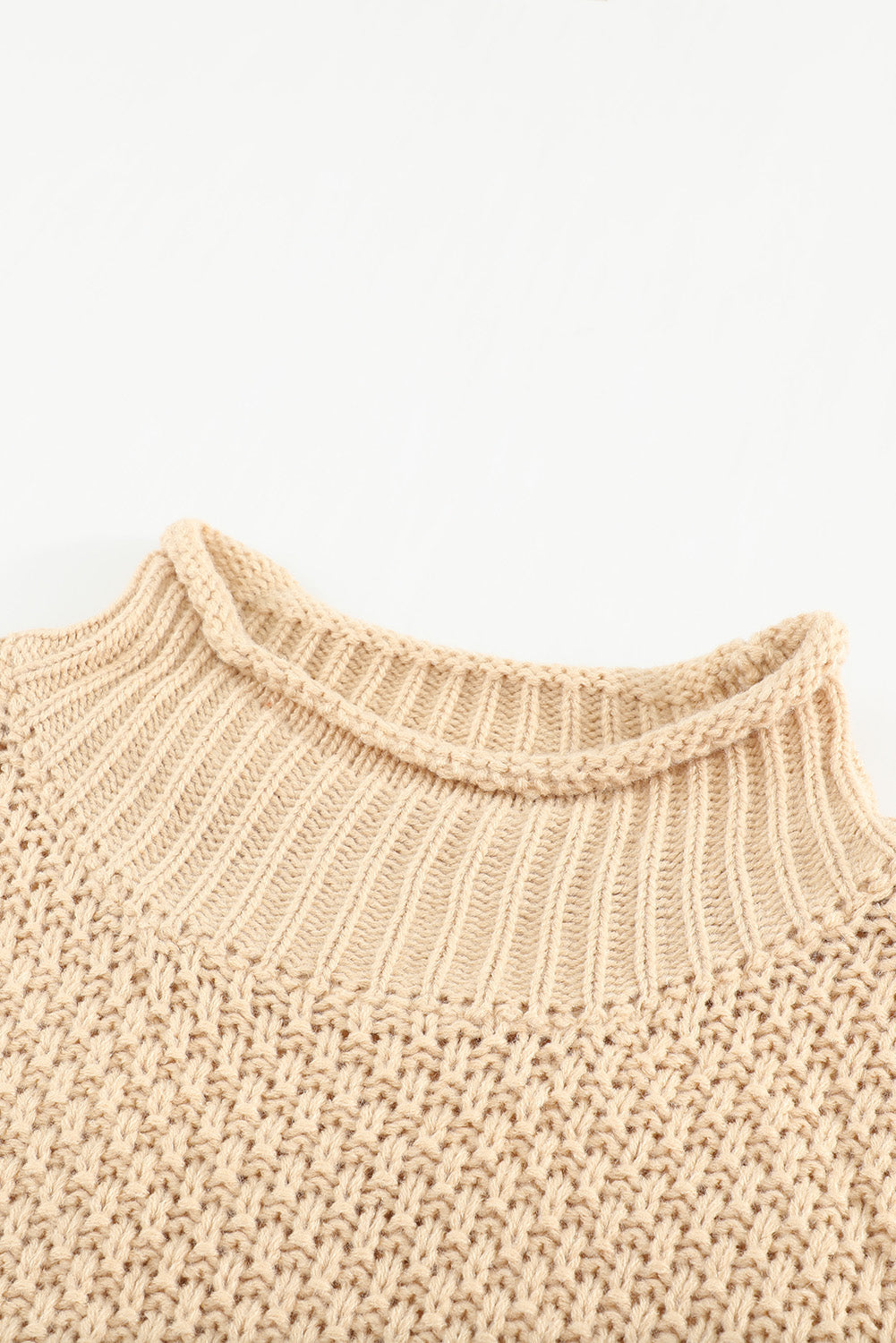 Women's Fashion Cable Knit Turtleneck Sweater Casual Thick Tops Long Sleeve Pullover