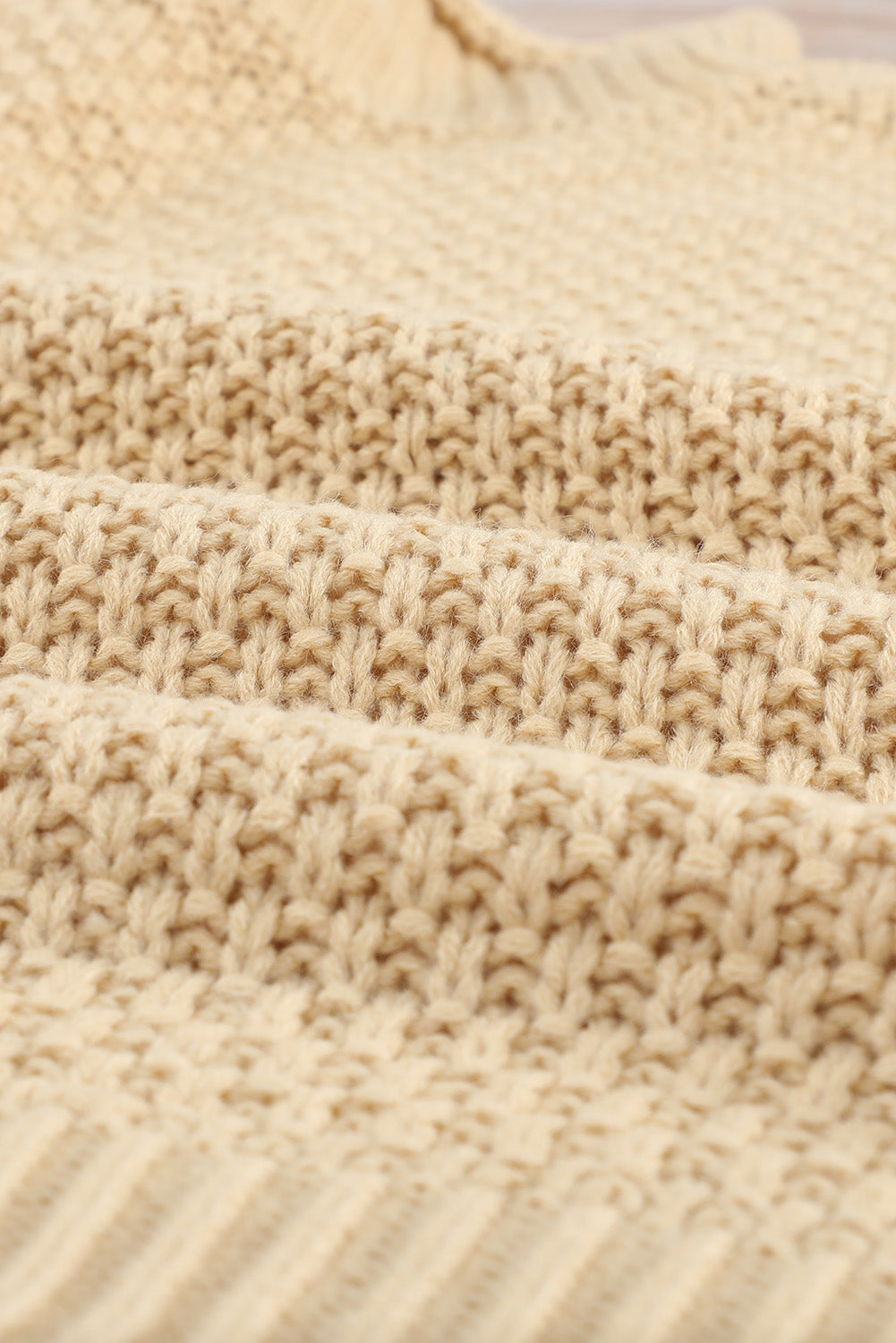 Women's Fashion Cable Knit Turtleneck Sweater Casual Thick Tops Long Sleeve Pullover