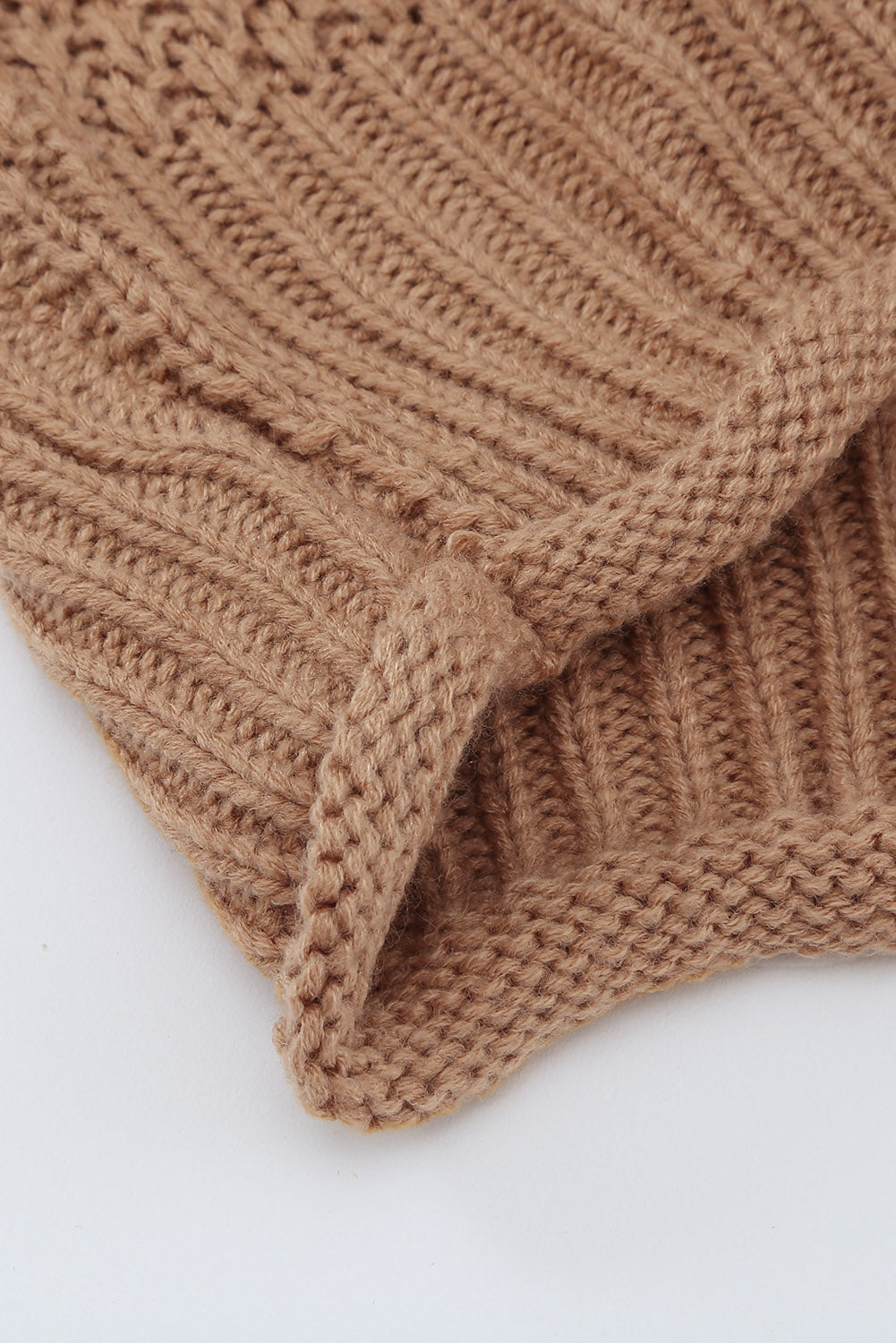 Women's Fashion Cable Knit Turtleneck Sweater Casual Thick Tops Long Sleeve Pullover