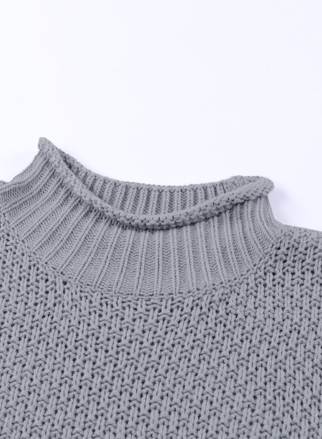 Women's Fashion Cable Knit Turtleneck Sweater Casual Thick Tops Long Sleeve Pullover