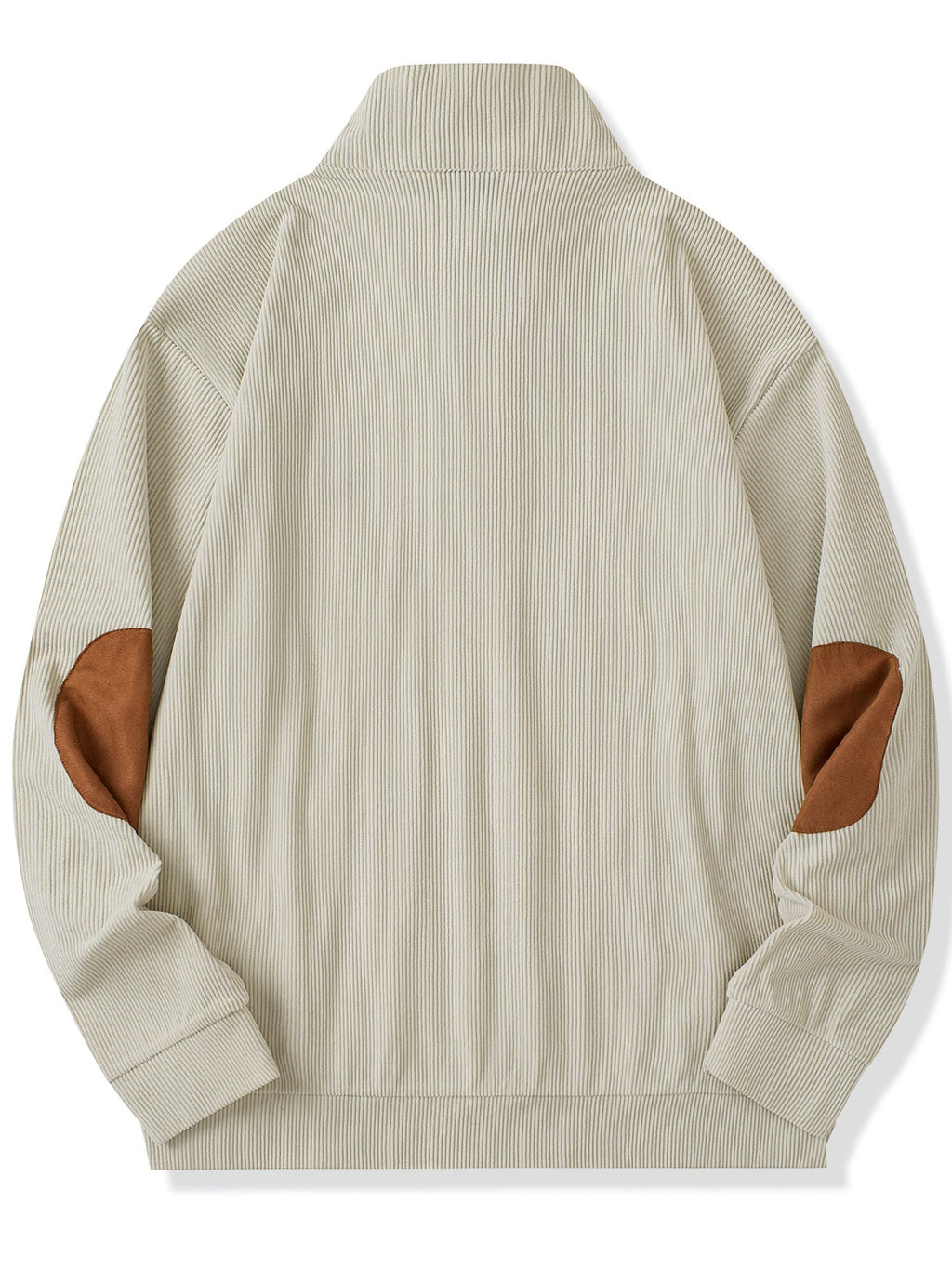 Dokotoo Men Men's Corduroy Sweatshirt Casual Long Sleeve Stand Collar Knitted Pullover Button Sweaters with Pockets