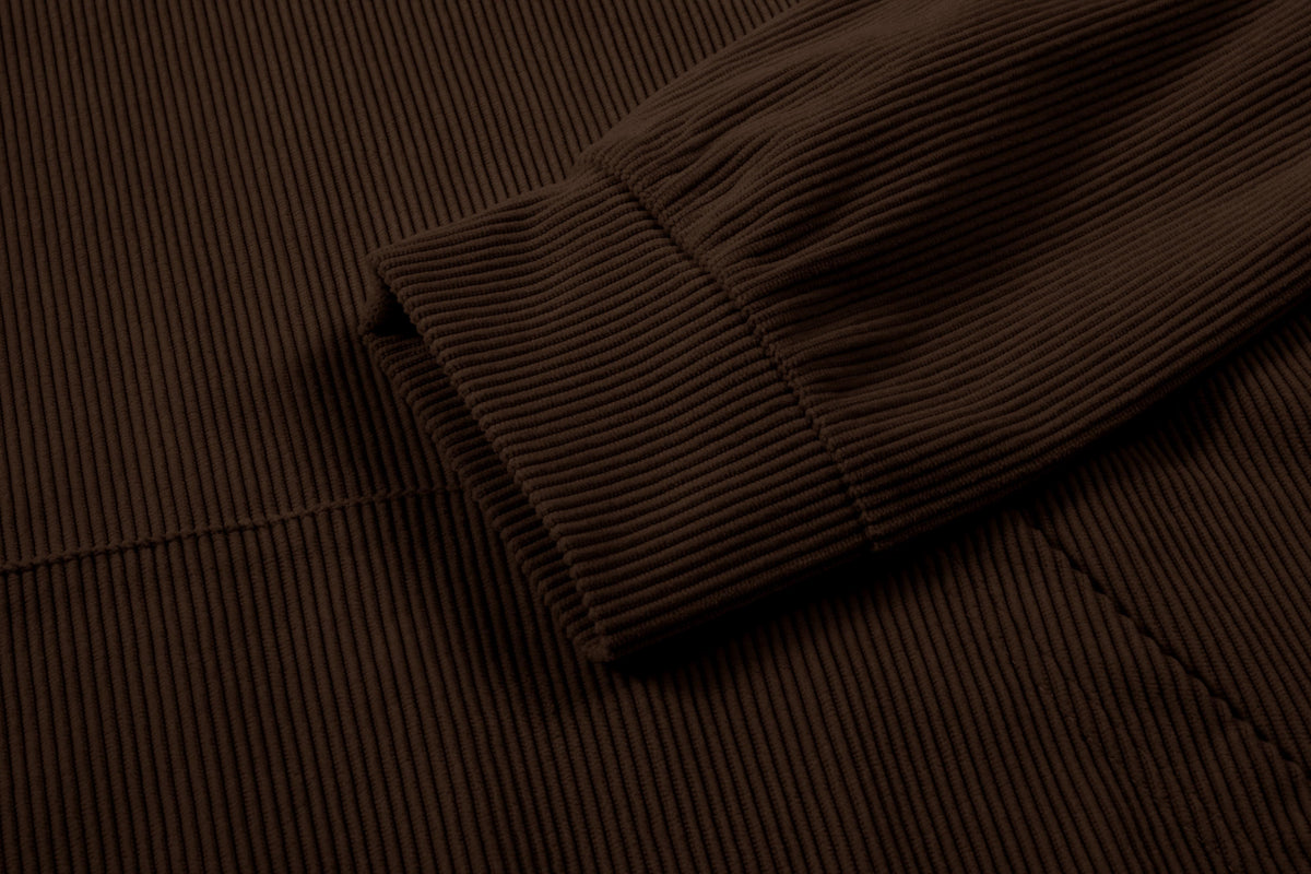 Dokotoo Men Men's Corduroy Sweatshirt Casual Long Sleeve Stand Collar Knitted Pullover Button Sweaters with Pockets