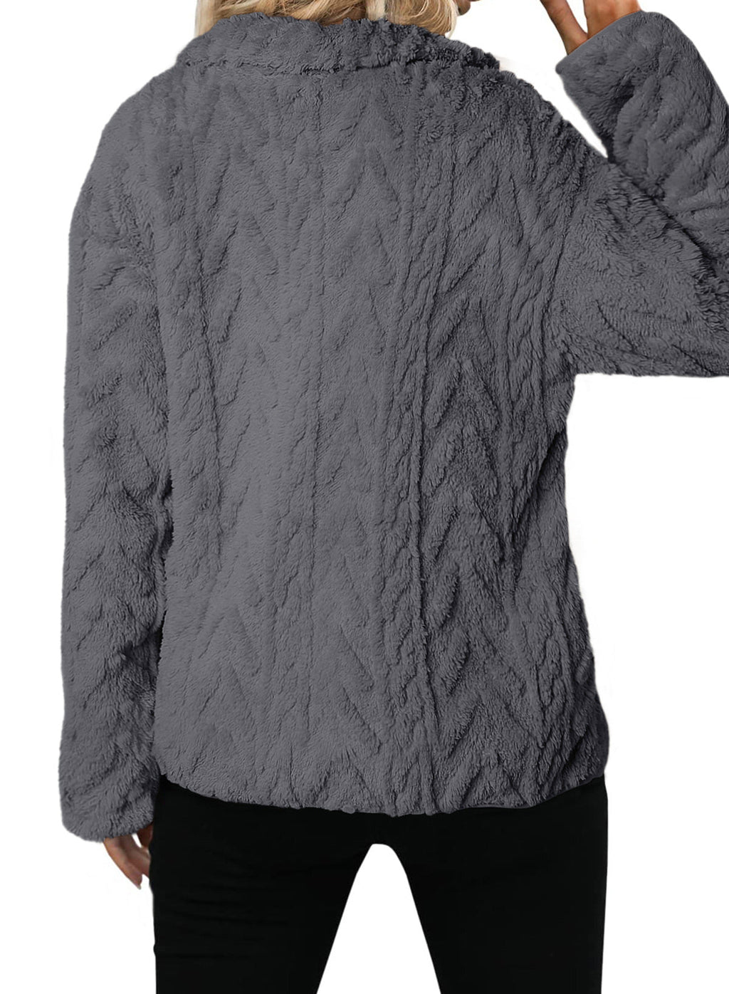 Dokotoo Winter Fleece Jacket for Women 2026 Zipper Casual Coat with Pockets
