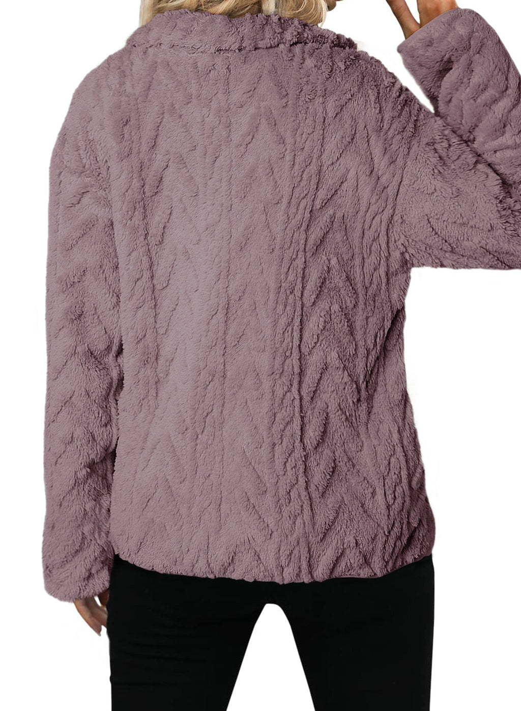 Dokotoo Winter Fleece Jacket for Women 2026 Zipper Casual Coat with Pockets