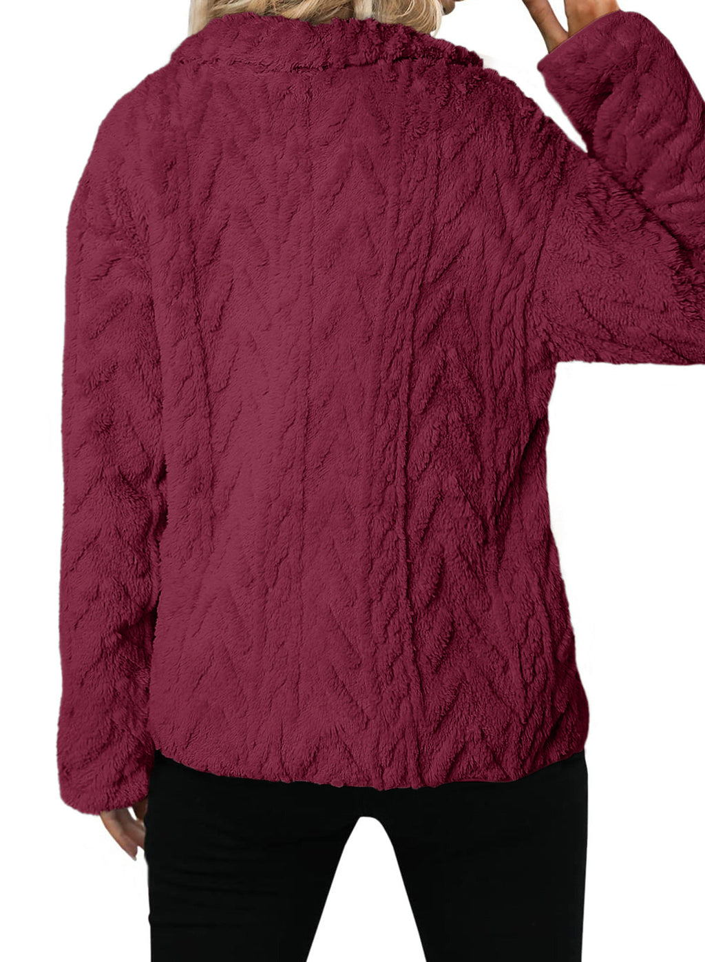 Dokotoo Winter Fleece Jacket for Women 2026 Zipper Casual Coat with Pockets