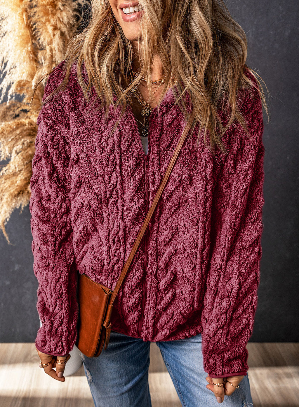 Dokotoo Winter Fleece Jacket for Women 2026 Zipper Casual Coat with Pockets