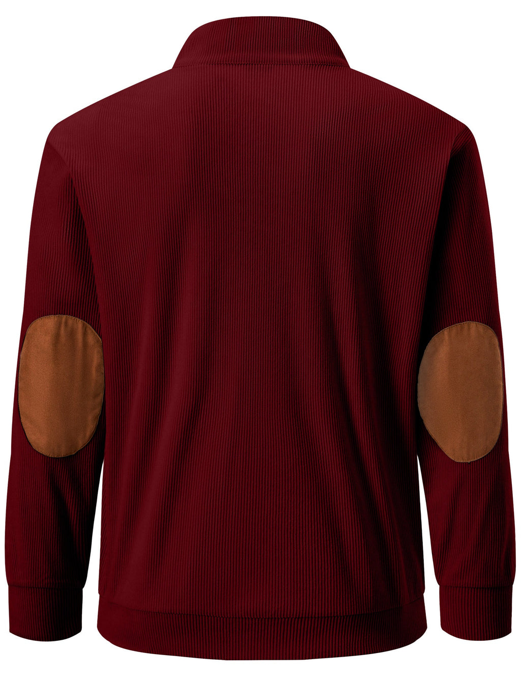 Dokotoo Men Men's Corduroy Sweatshirt Casual Long Sleeve Stand Collar Knitted Pullover Button Sweaters with Pockets
