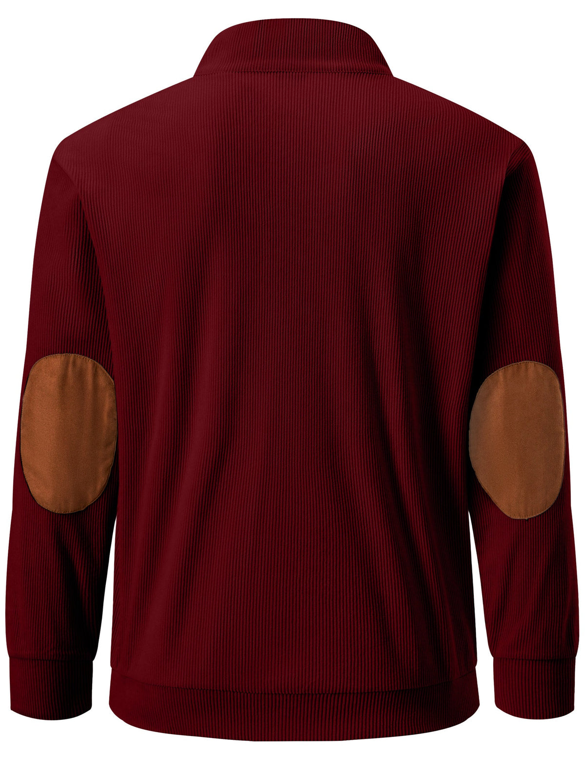 Dokotoo Men Men's Corduroy Sweatshirt Casual Long Sleeve Stand Collar Knitted Pullover Button Sweaters with Pockets