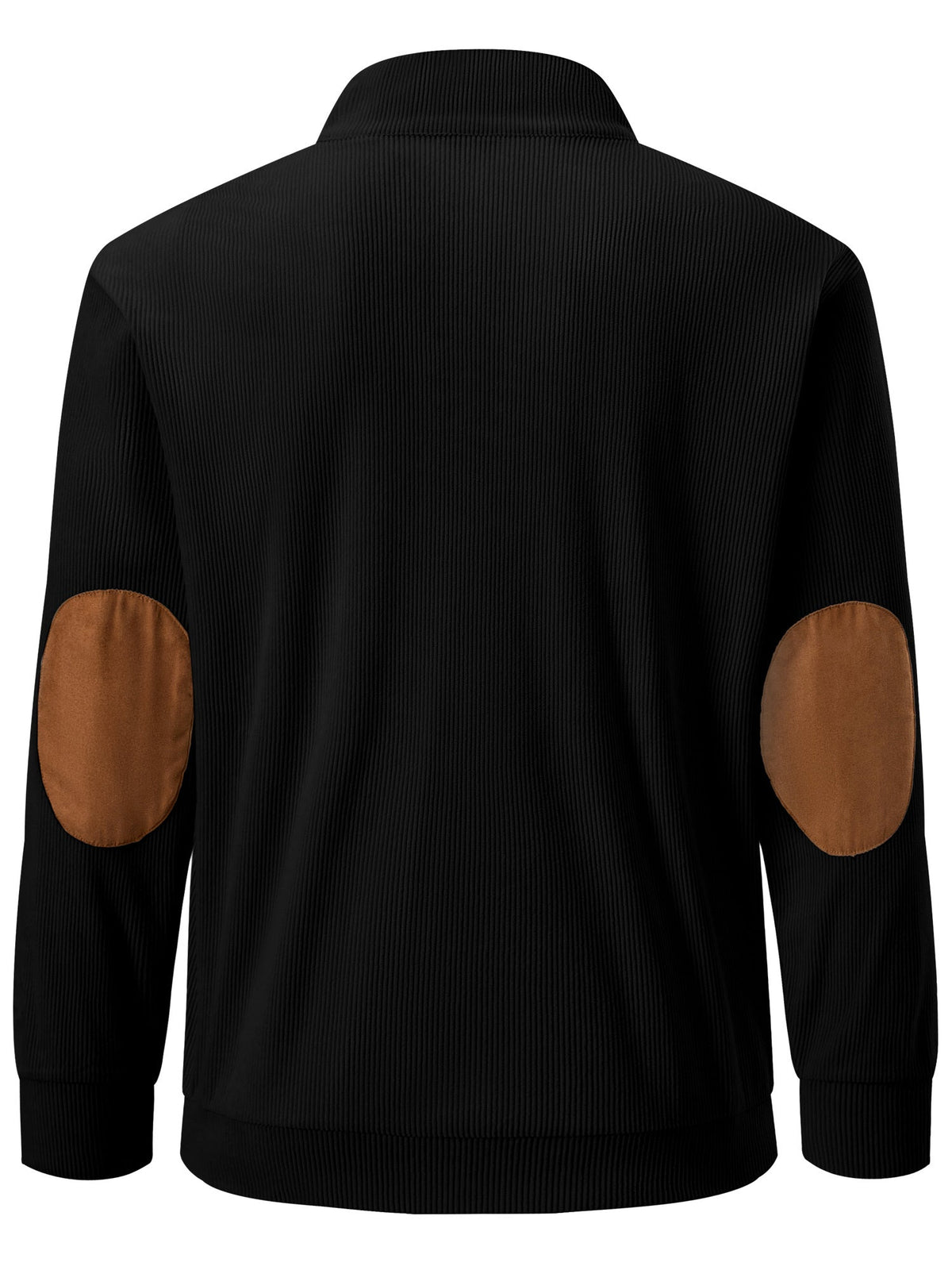 Dokotoo Men Men's Corduroy Sweatshirt Casual Long Sleeve Stand Collar Knitted Pullover Button Sweaters with Pockets