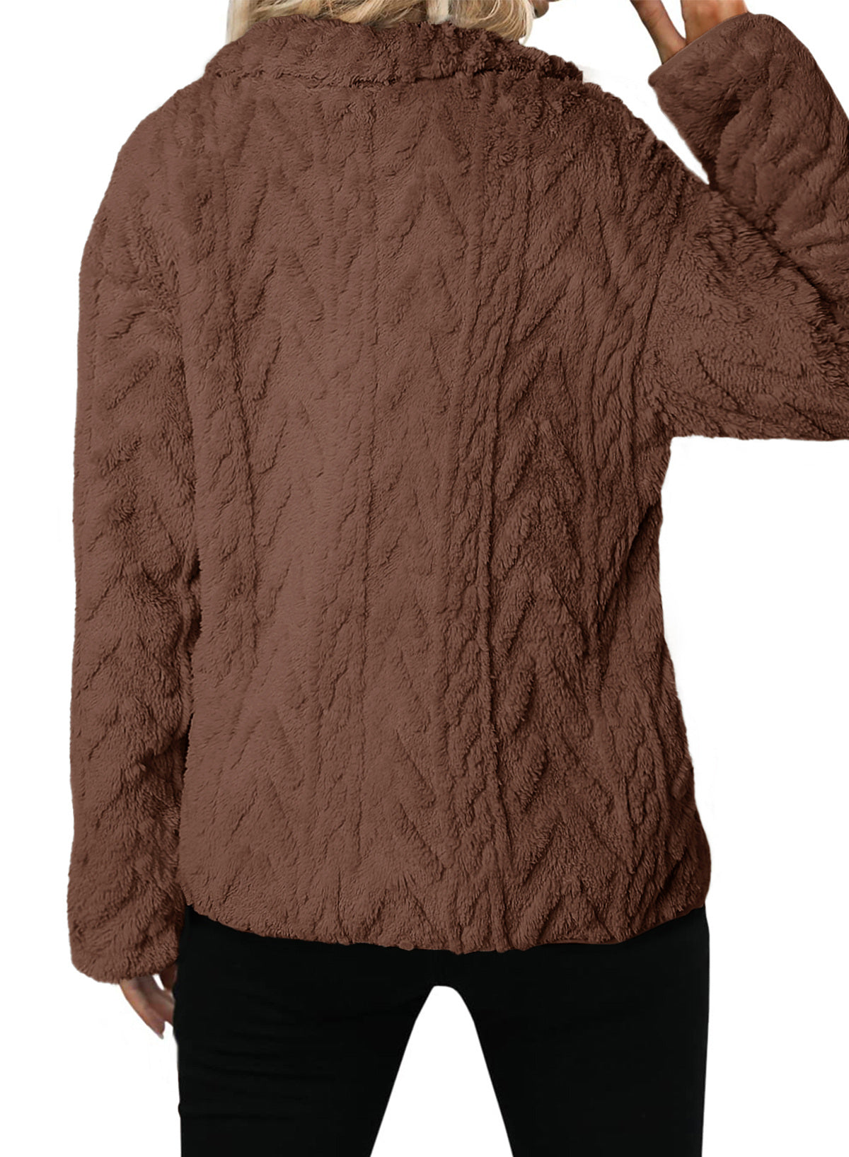 Dokotoo Winter Fleece Jacket for Women 2026 Zipper Casual Coat with Pockets