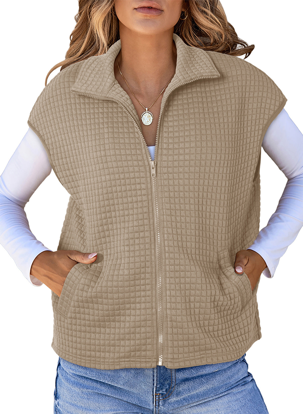Dokotoo Womens Vest Tops 2026 Fall Cap Sleeve Waffle Knit Vests