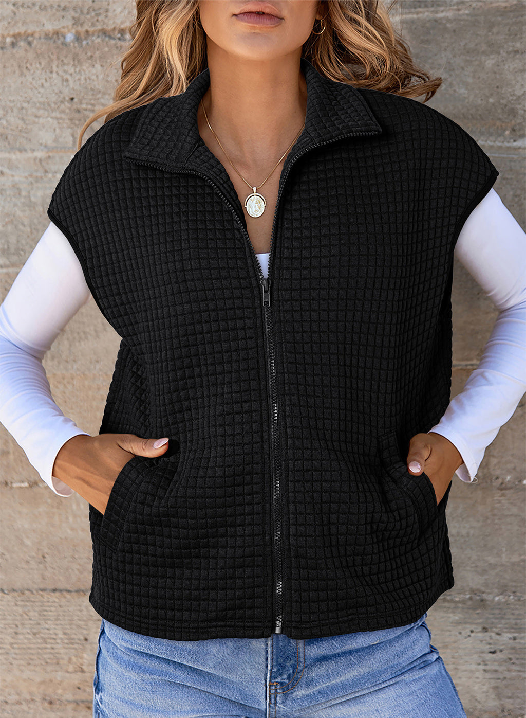 Dokotoo Womens Vest Tops 2026 Fall Cap Sleeve Waffle Knit Vests