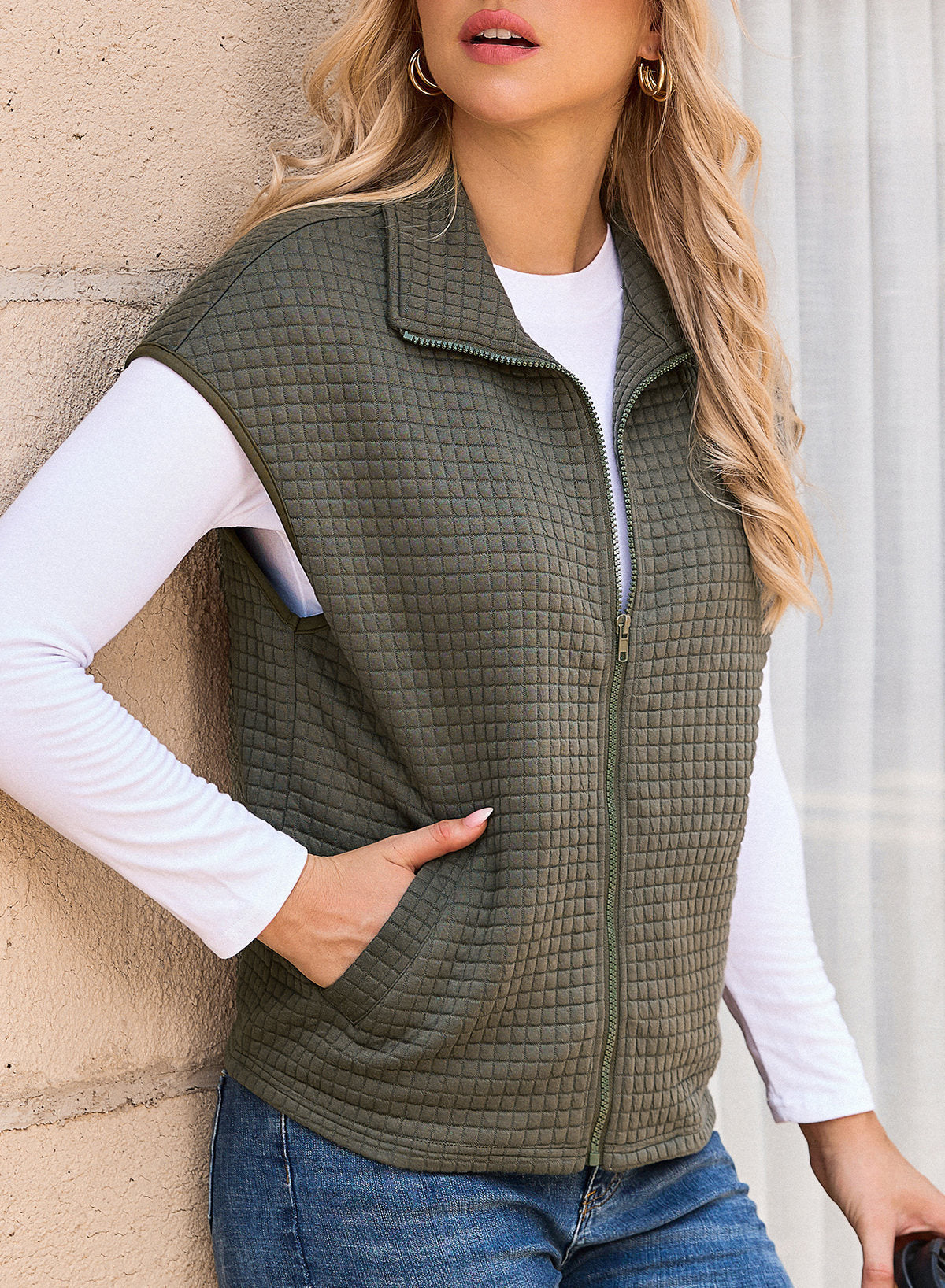 Dokotoo Womens Vest Tops 2026 Fall Cap Sleeve Waffle Knit Vests