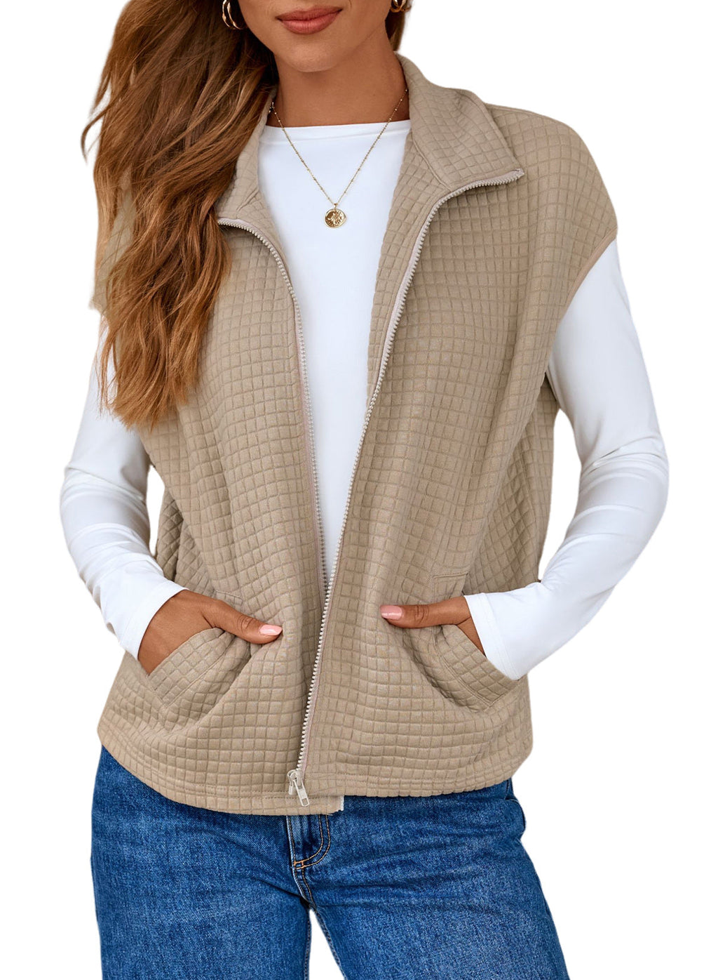 Dokotoo Womens Vest Tops 2026 Fall Cap Sleeve Waffle Knit Vests