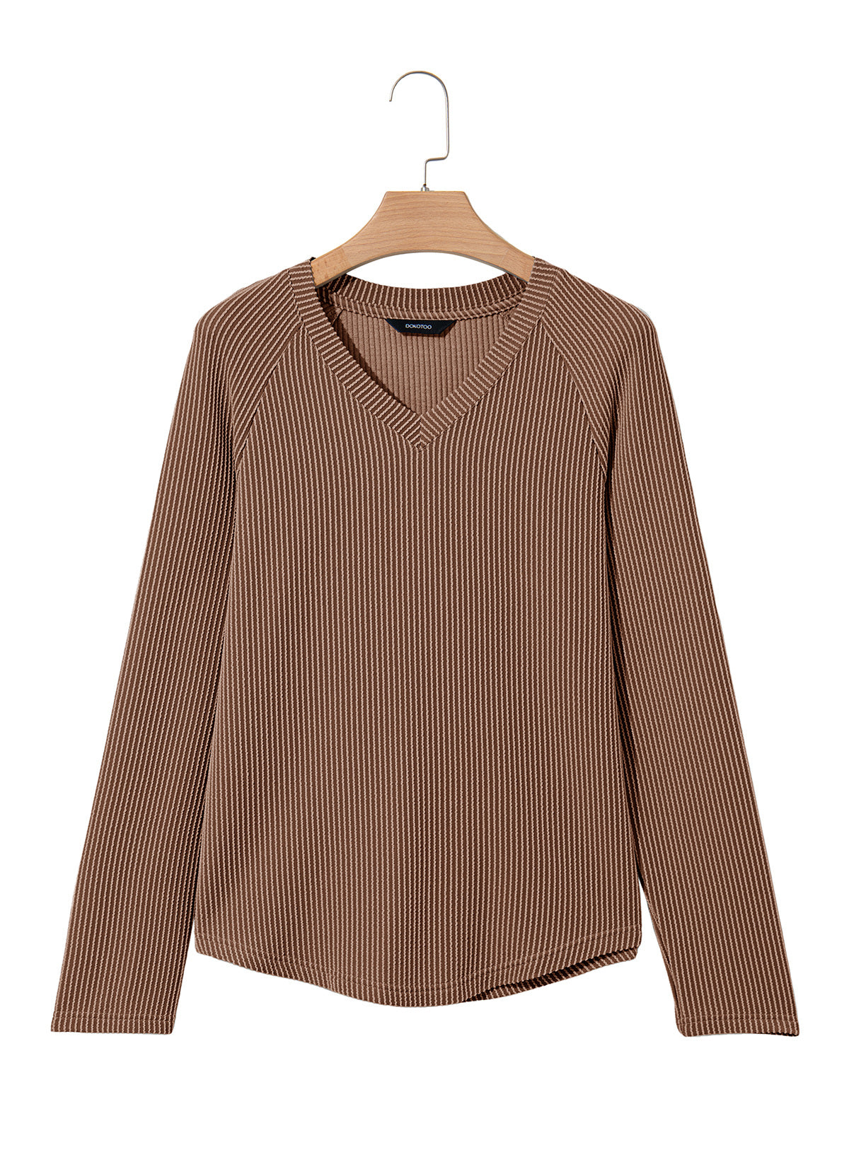 Dokotoo Spring Tops for Women 2026 Long Sleeve Ribbed Knit Teacher Shirts