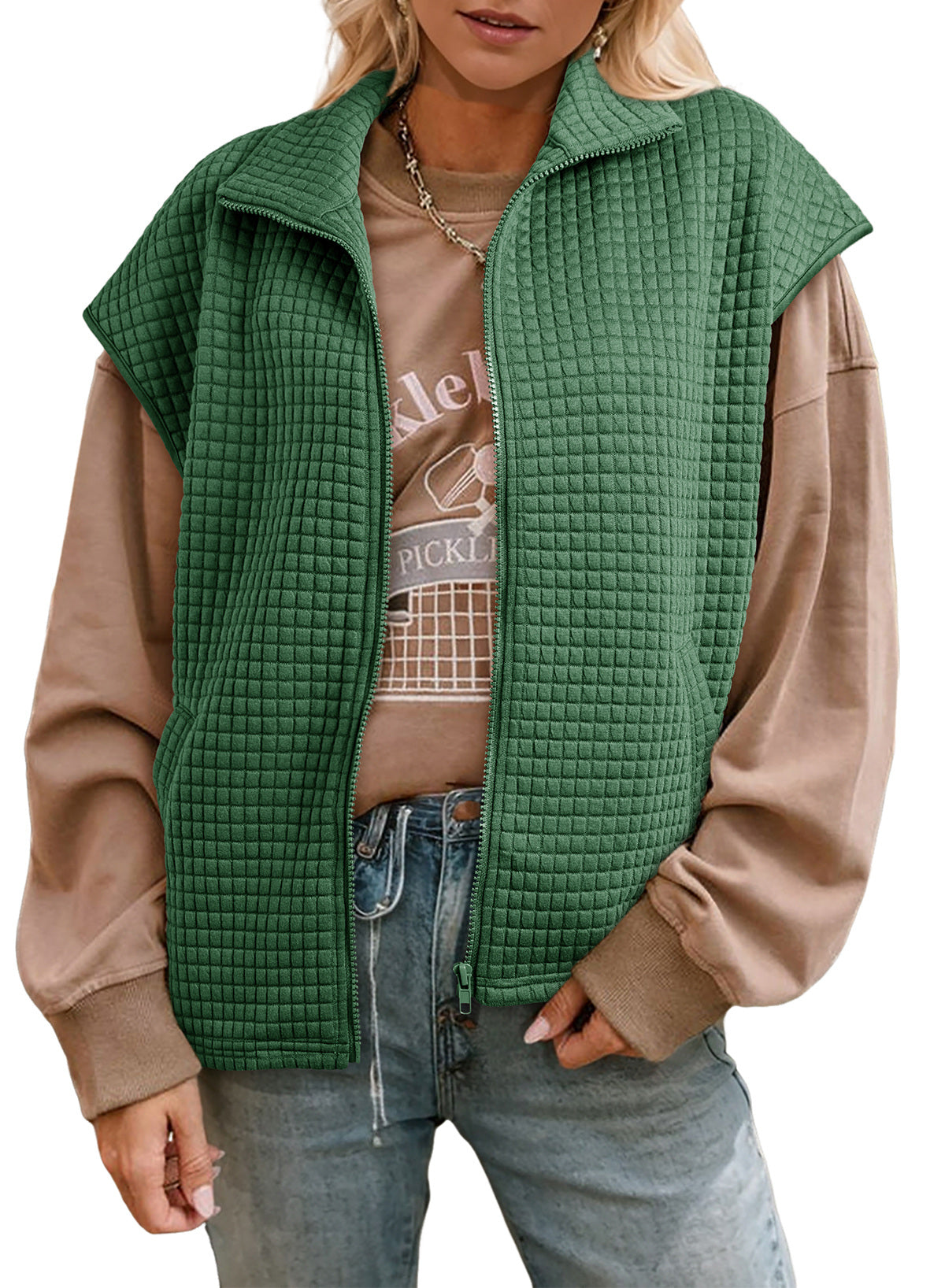 Dokotoo Womens Vest Tops 2026 Fall Cap Sleeve Waffle Knit Vests