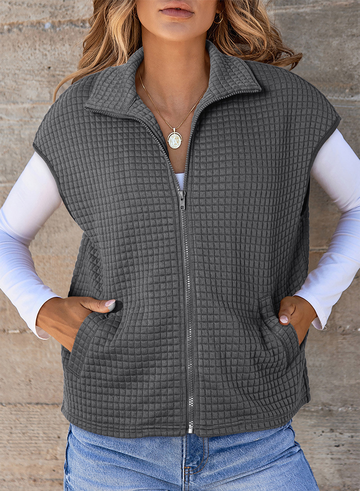 Dokotoo Womens Vest Tops 2026 Fall Cap Sleeve Waffle Knit Vests