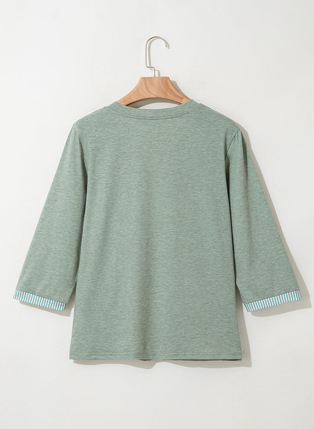 Dokotoo Womens Tops Fall 3/4 Length Sleeve Fashion Solid T-Shirts