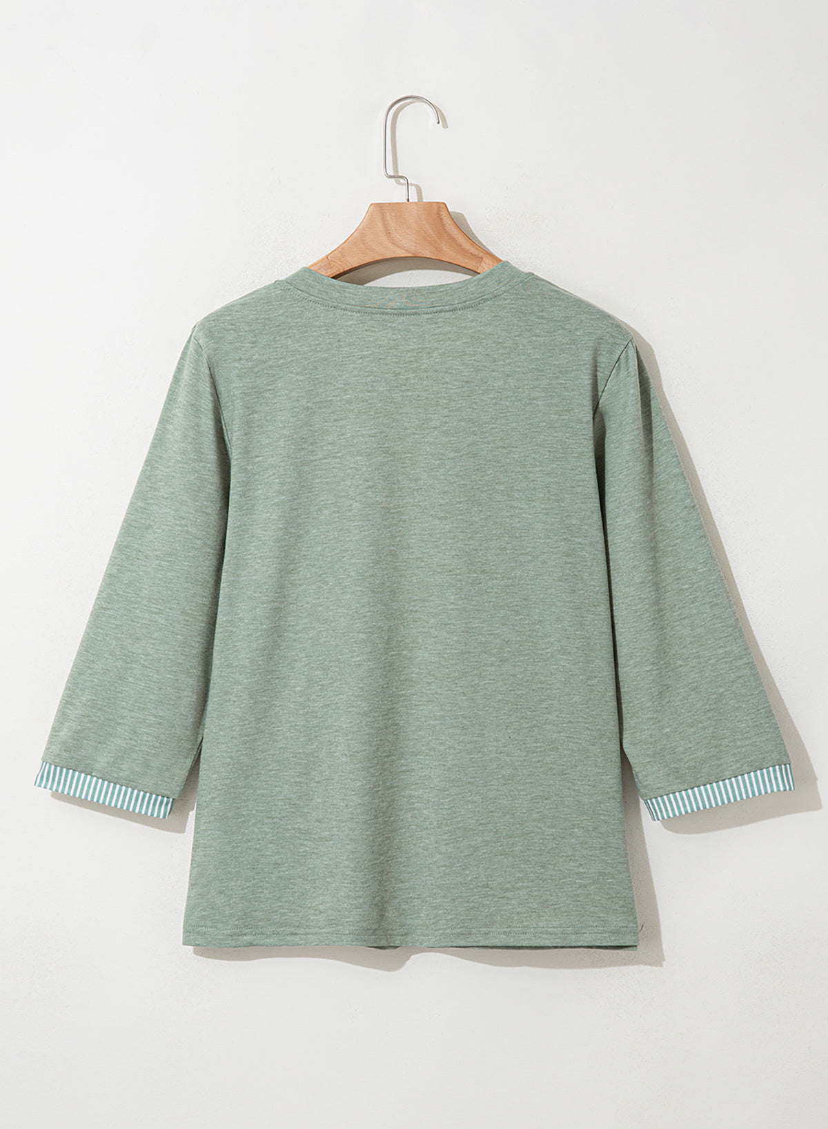 Dokotoo Womens Tops Fall 3/4 Length Sleeve Fashion Solid T-Shirts