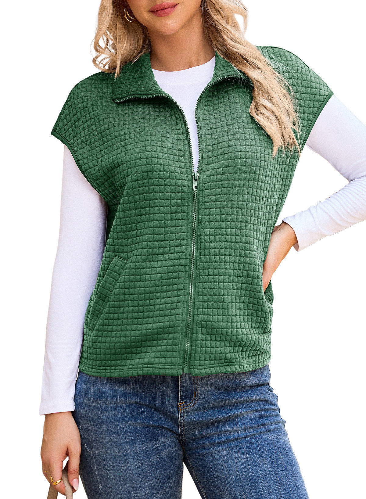 Dokotoo Womens Vest Tops 2026 Fall Cap Sleeve Waffle Knit Vests