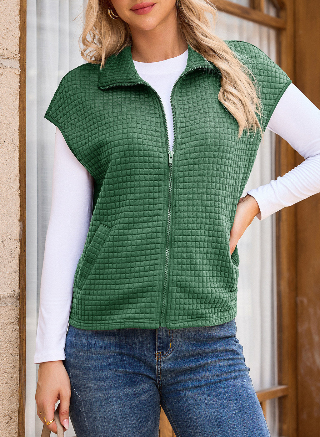 Dokotoo Womens Vest Tops 2026 Fall Cap Sleeve Waffle Knit Vests