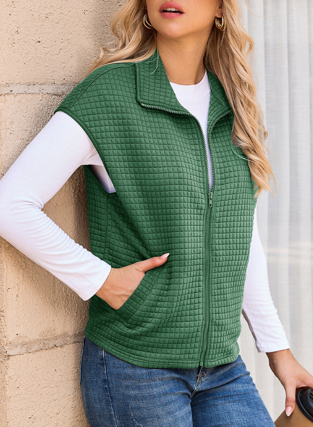 Dokotoo Womens Vest Tops 2026 Fall Cap Sleeve Waffle Knit Vests