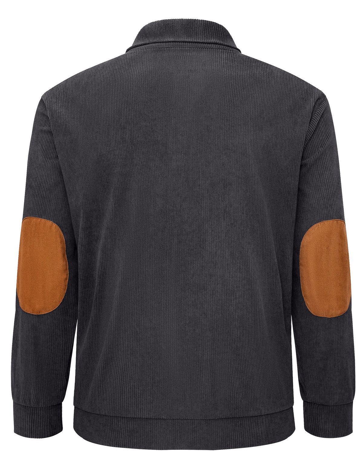 Dokotoo Men Men's Corduroy Sweatshirt Casual Long Sleeve Stand Collar Knitted Pullover Button Sweaters with Pockets