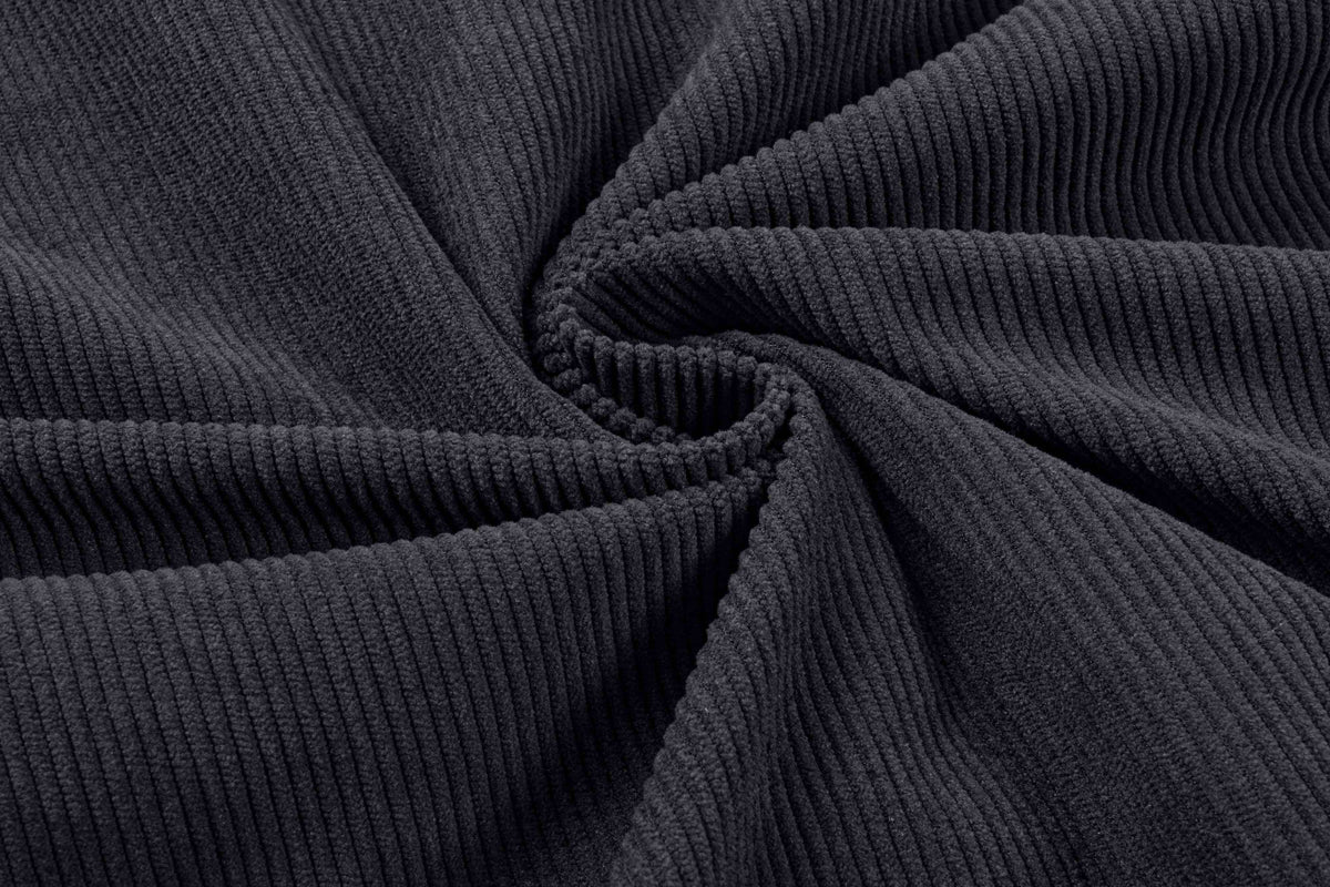 Dokotoo Men Men's Corduroy Sweatshirt Casual Long Sleeve Stand Collar Knitted Pullover Button Sweaters with Pockets