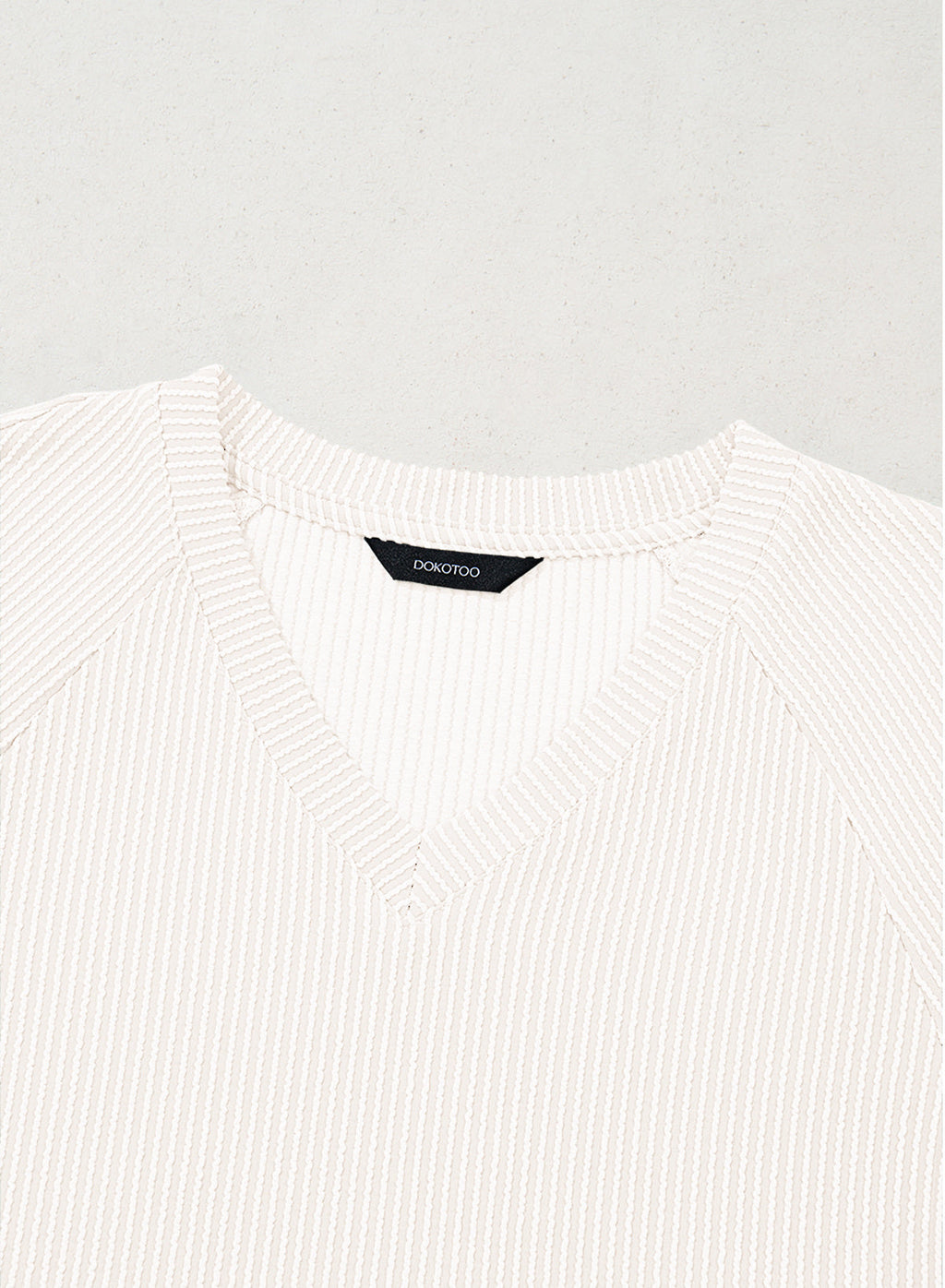 Dokotoo Spring Tops for Women 2026 Long Sleeve Ribbed Knit Teacher Shirts
