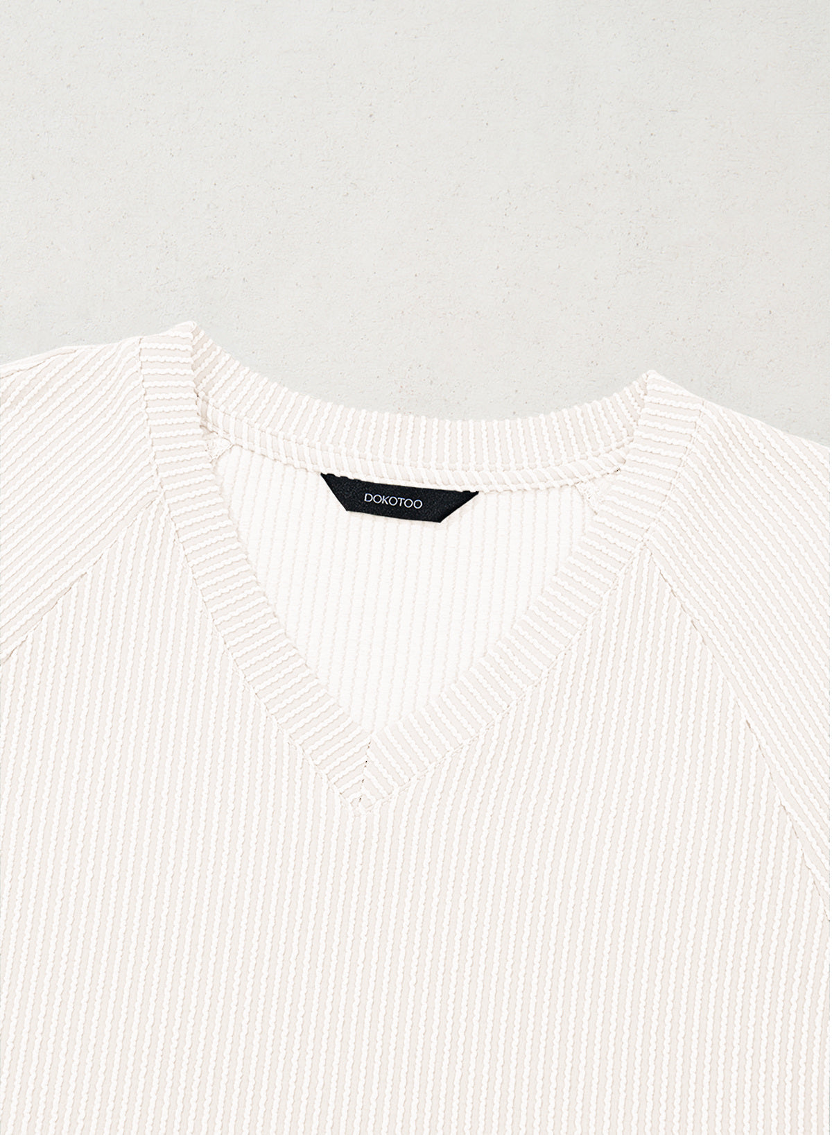 Dokotoo Spring Tops for Women 2026 Long Sleeve Ribbed Knit Teacher Shirts