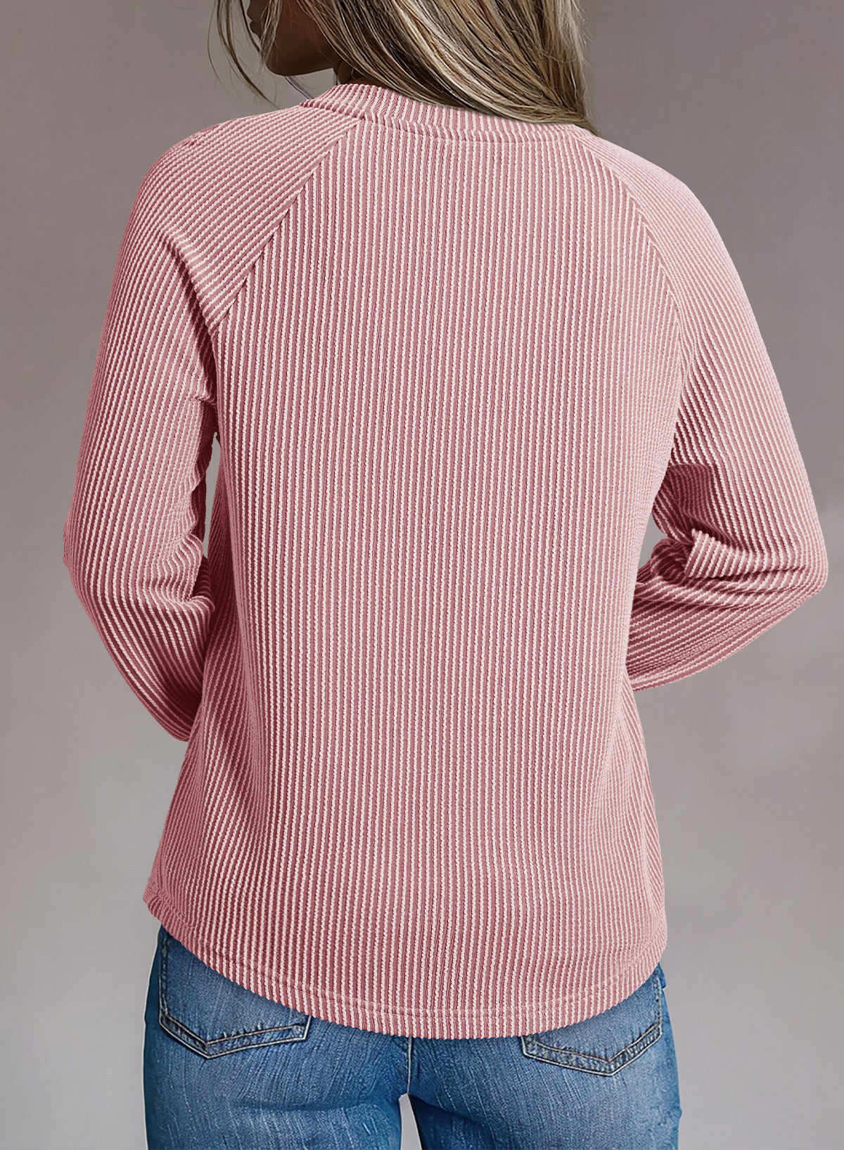 Dokotoo Spring Tops for Women 2026 Long Sleeve Ribbed Knit Teacher Shirts
