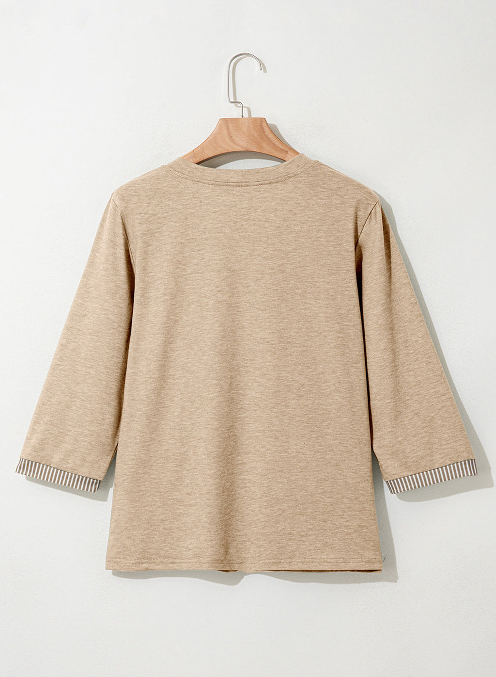Dokotoo Womens Tops Fall 3/4 Length Sleeve Fashion Solid T-Shirts