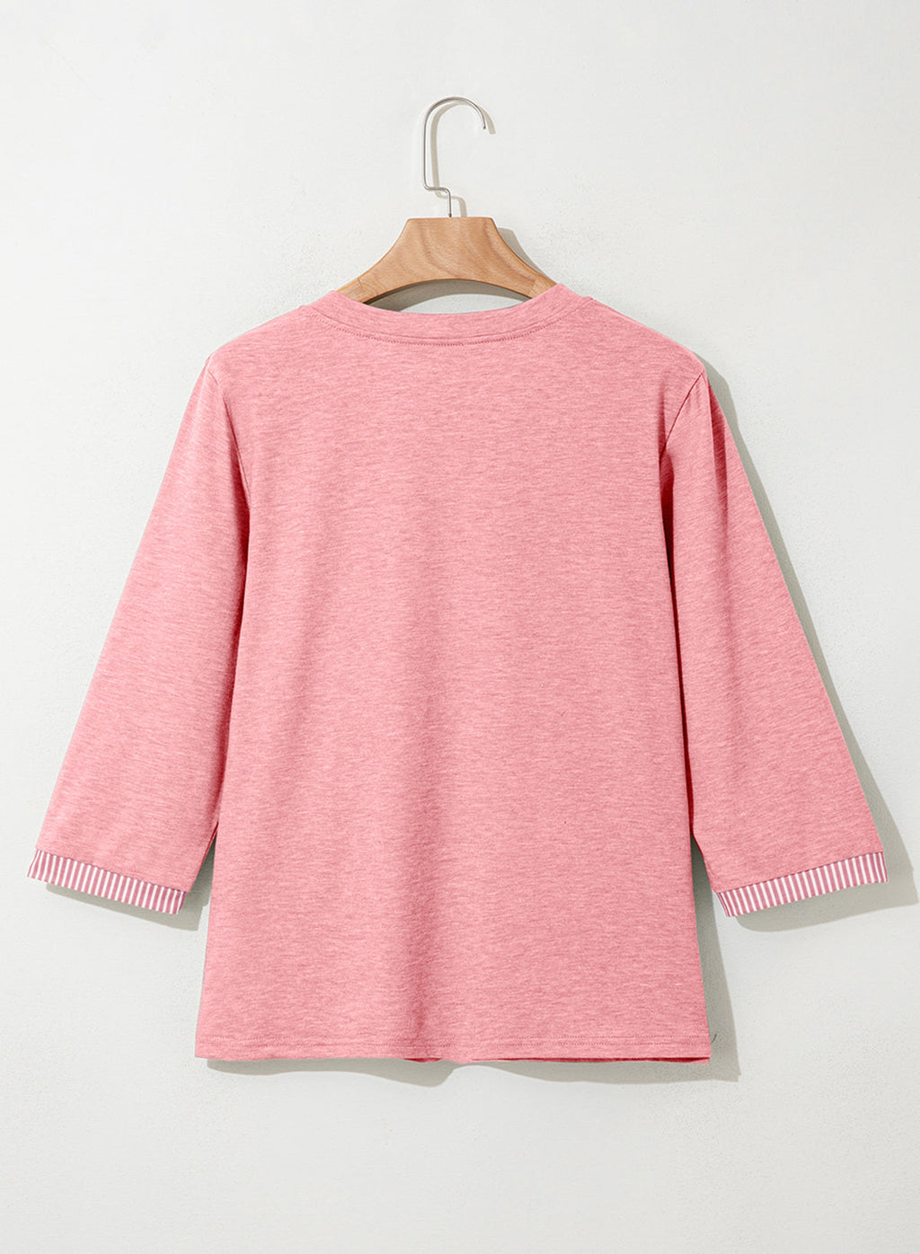 Dokotoo Womens Tops Fall 3/4 Length Sleeve Fashion Solid T-Shirts