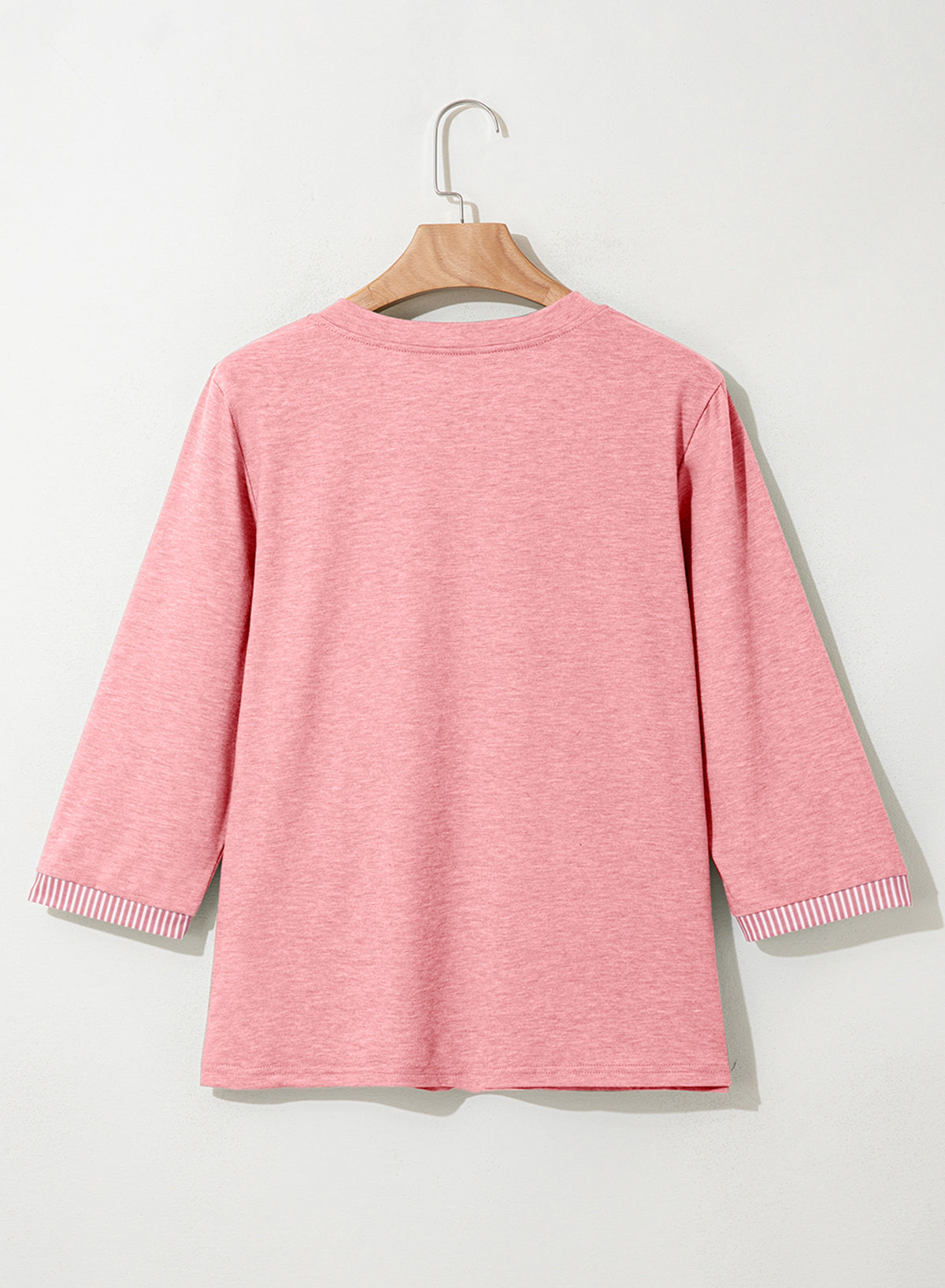 Dokotoo Womens Tops Fall 3/4 Length Sleeve Fashion Solid T-Shirts