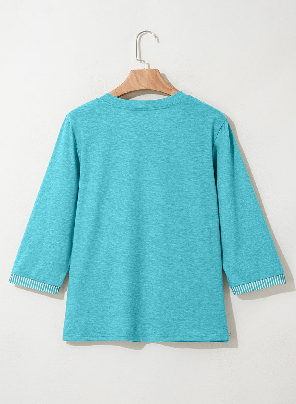 Dokotoo Womens Tops Fall 3/4 Length Sleeve Fashion Solid T-Shirts