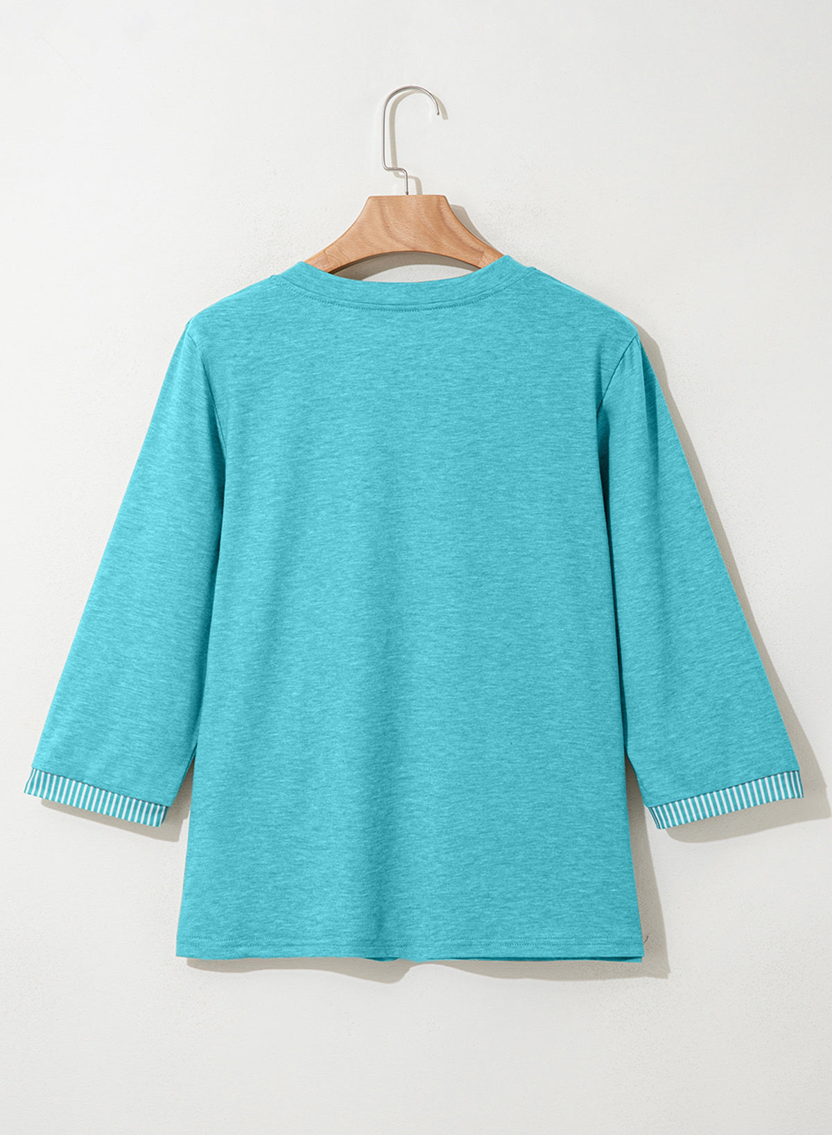 Dokotoo Womens Tops Fall 3/4 Length Sleeve Fashion Solid T-Shirts