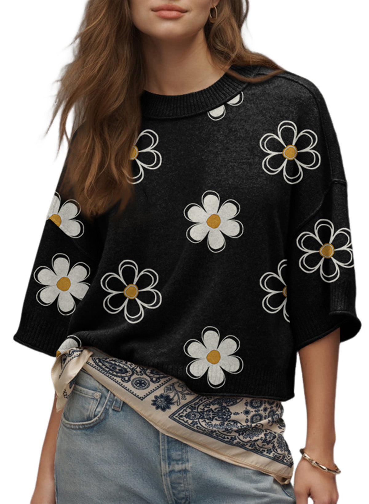 The Goldie Crew-Neck Cashmere Sweater