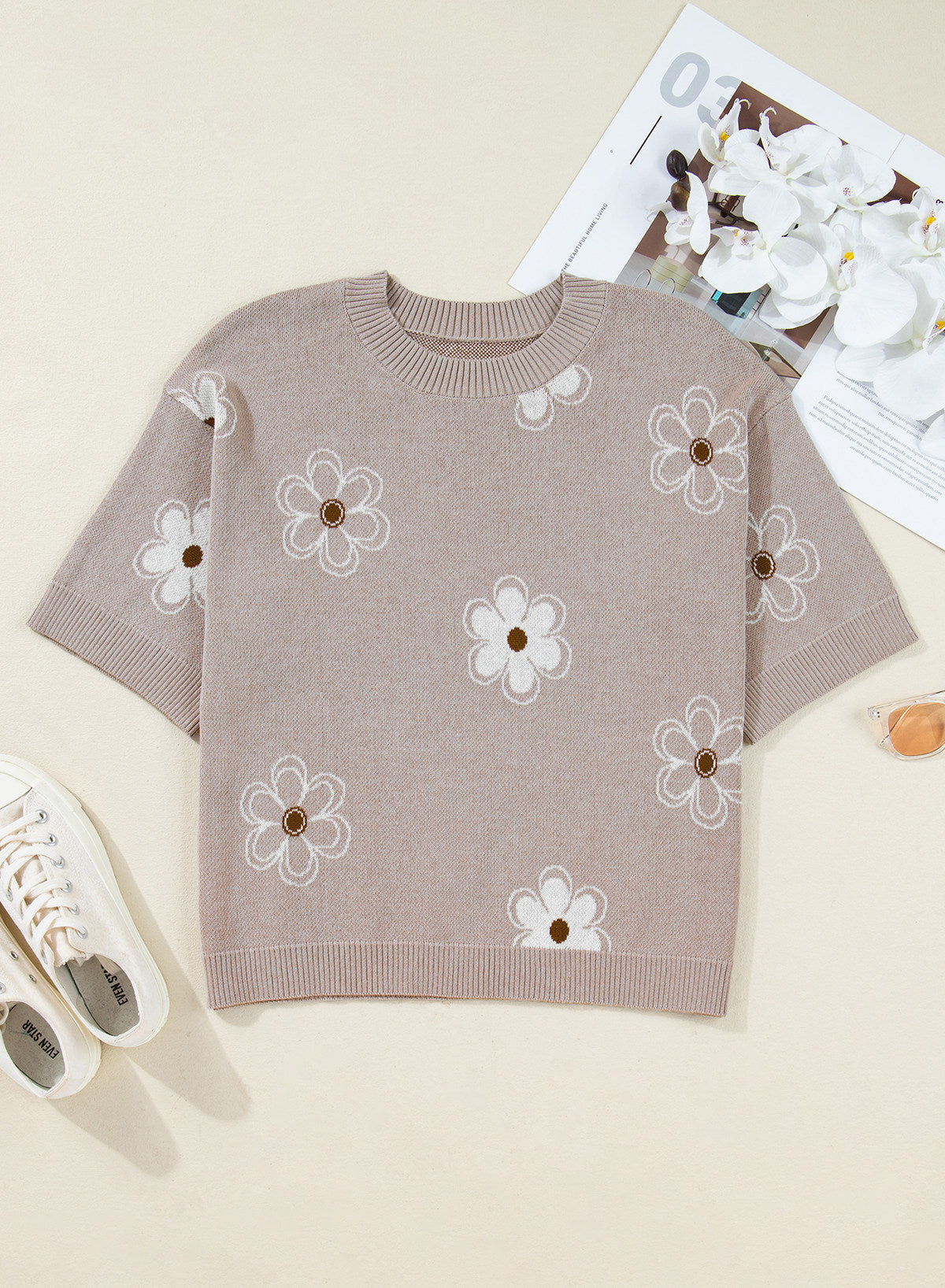 The Goldie Crew-Neck Cashmere Sweater