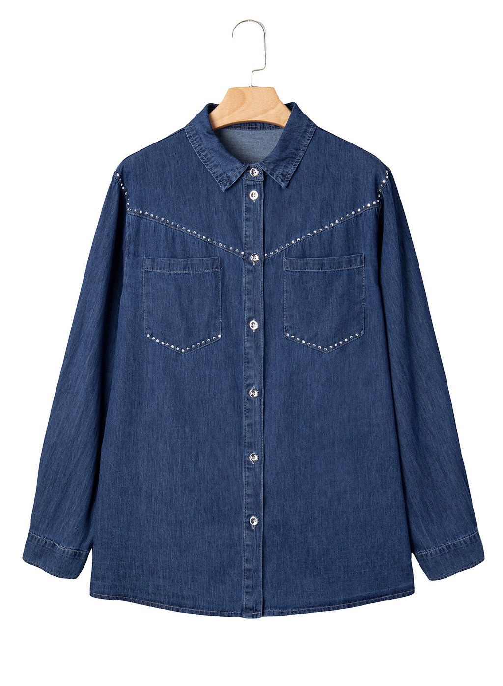 Denim jacket with diamonds