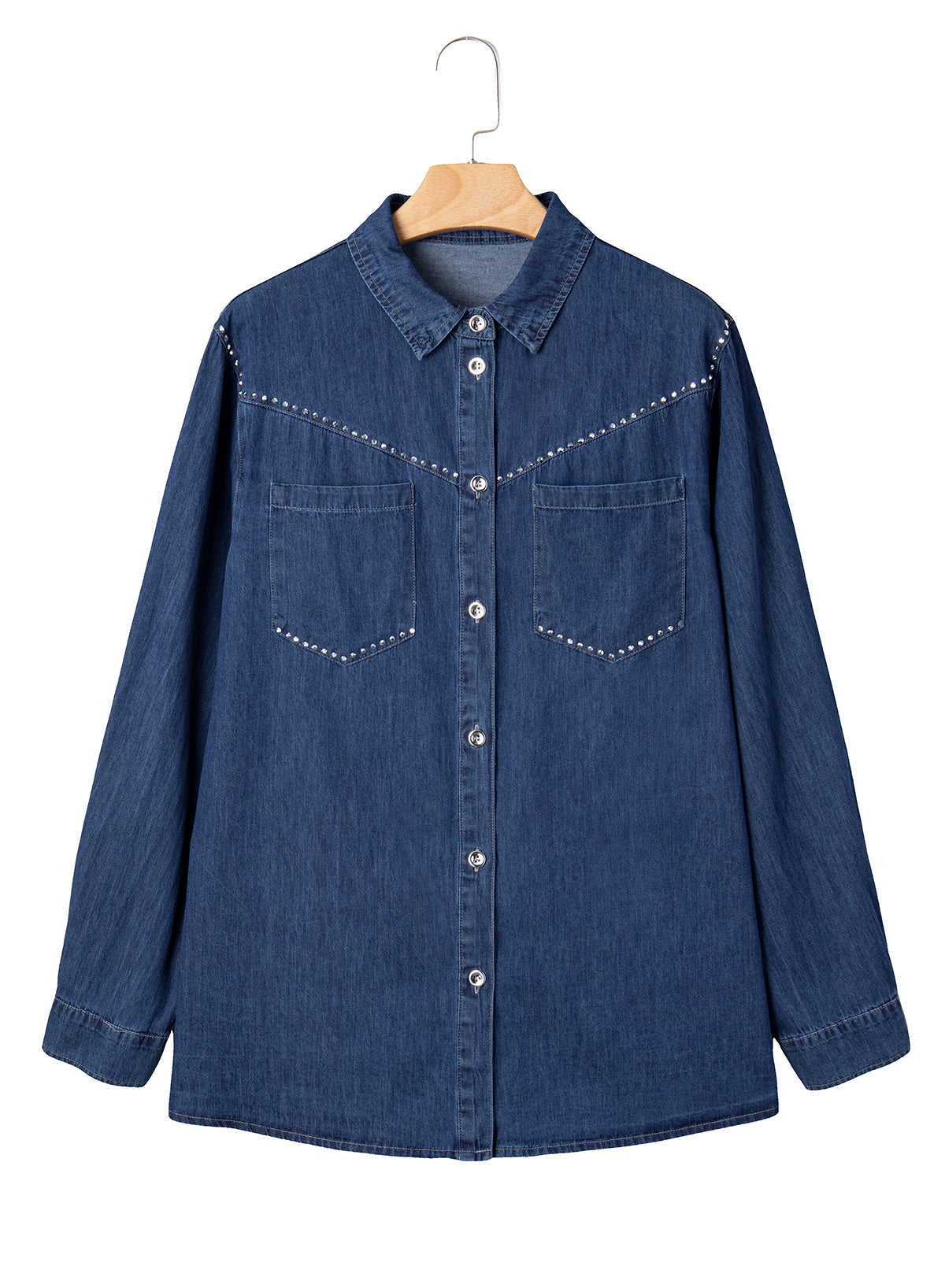 Denim jacket with diamonds